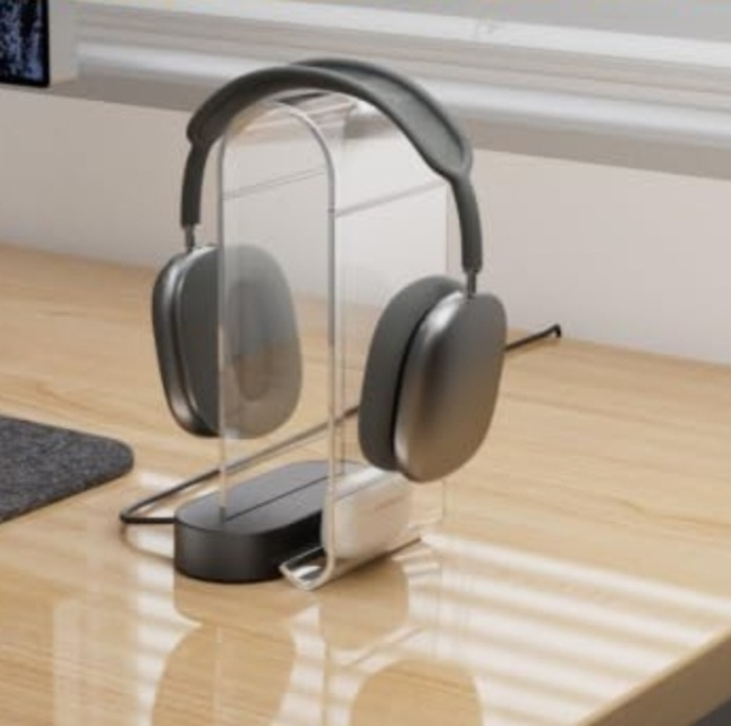Image of OOPZ Acrylic RGB Headphone Stand Gaming Accessory Kit