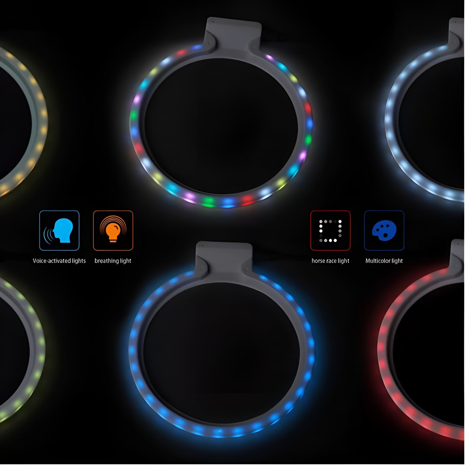 Image of HG WORLD Dobe PS5 Atmosphere Lamp Base Stand TP5-1562 With RGB Ambient Lighting Gaming Accessory Kit