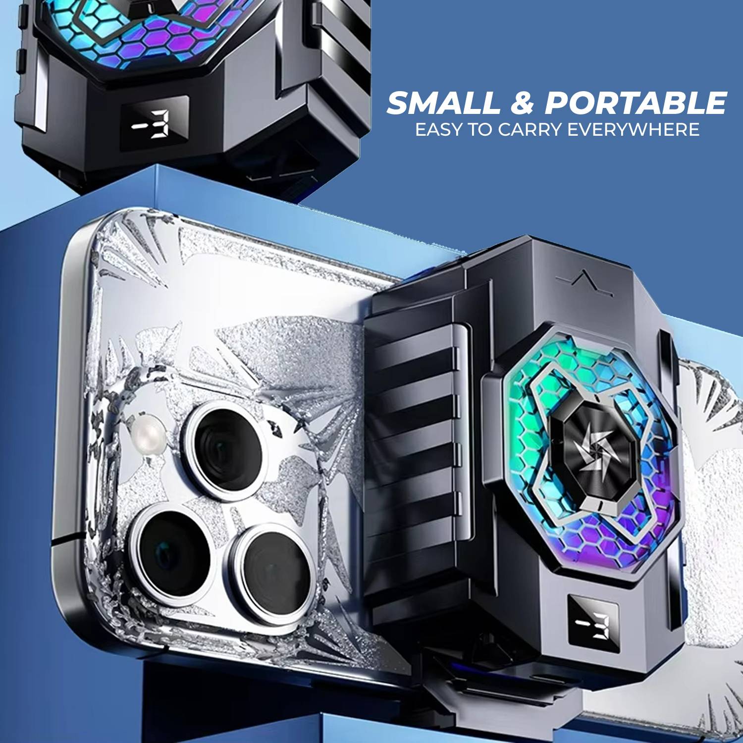 WRADER SL31 Portable Radiator Mobile Heating Cooling Fan 1 Fan Ergonomic Cooling Pad