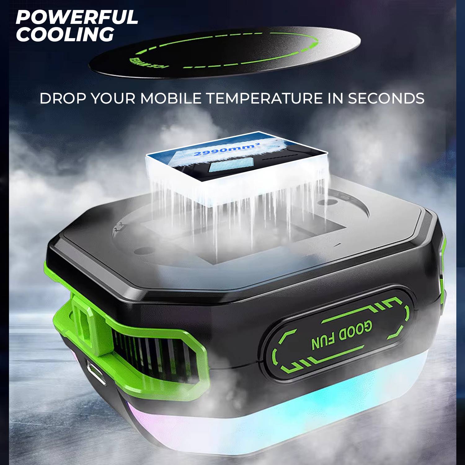 MOBIZAC Portable Magnetic Gaming Cooler for Smartphones - Image 2