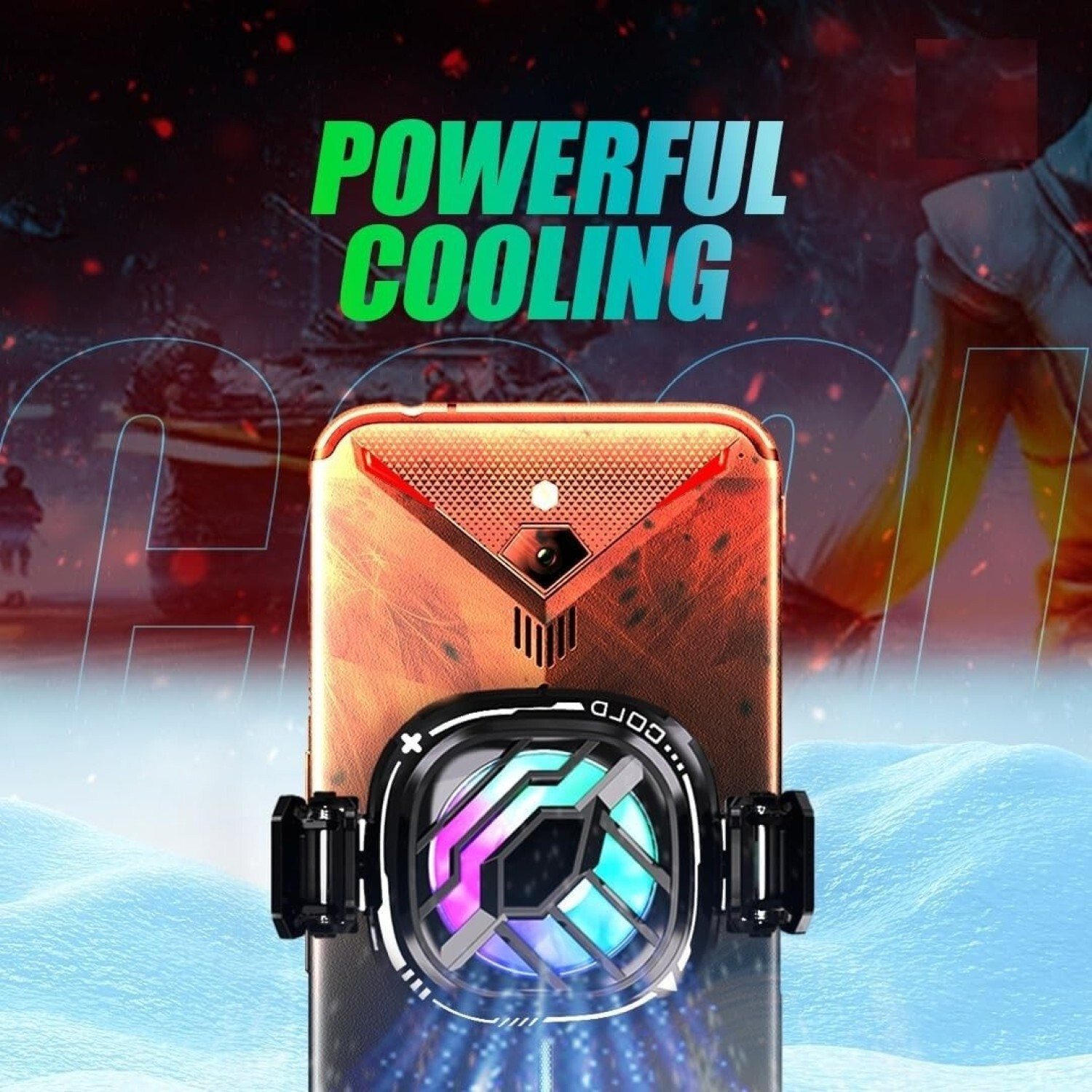 Image of Dyazo Plus Magsafe Mobile Cooler For Gaming Instant Cooling With Advanced Cooling Chip Gaming Accessory Kit
