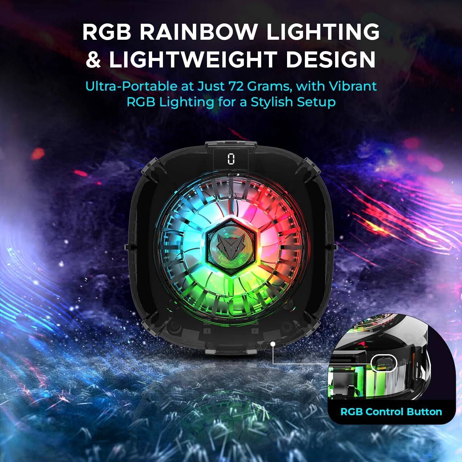 EVOFOX Hailstone 2 RGB Magnetic Mobile Cooler - Image 3
