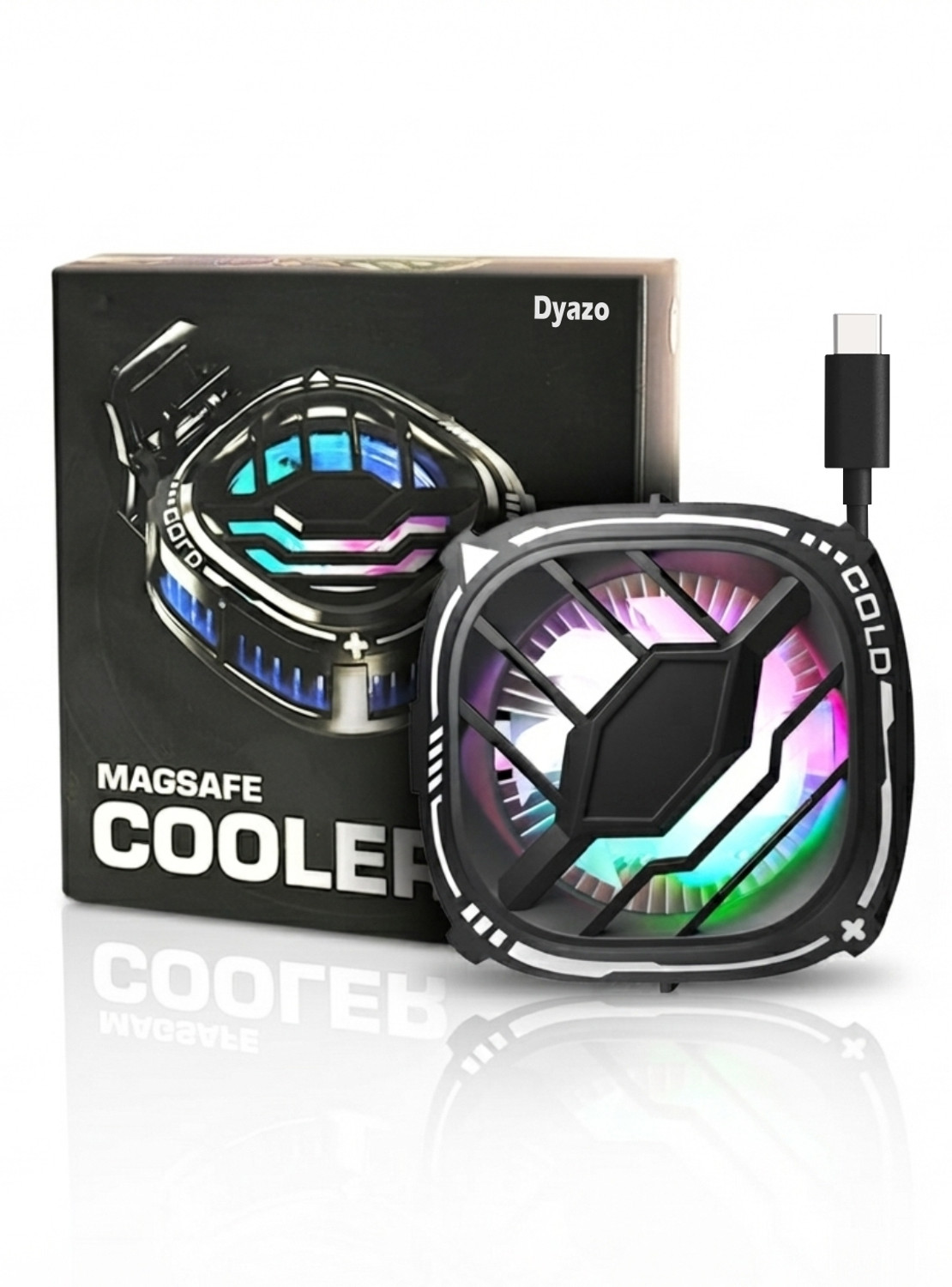 Image of Dyazo Plus Magsafe Mobile Cooler For Gaming Instant Cooling With Advanced Cooling Chip Gaming Accessory Kit