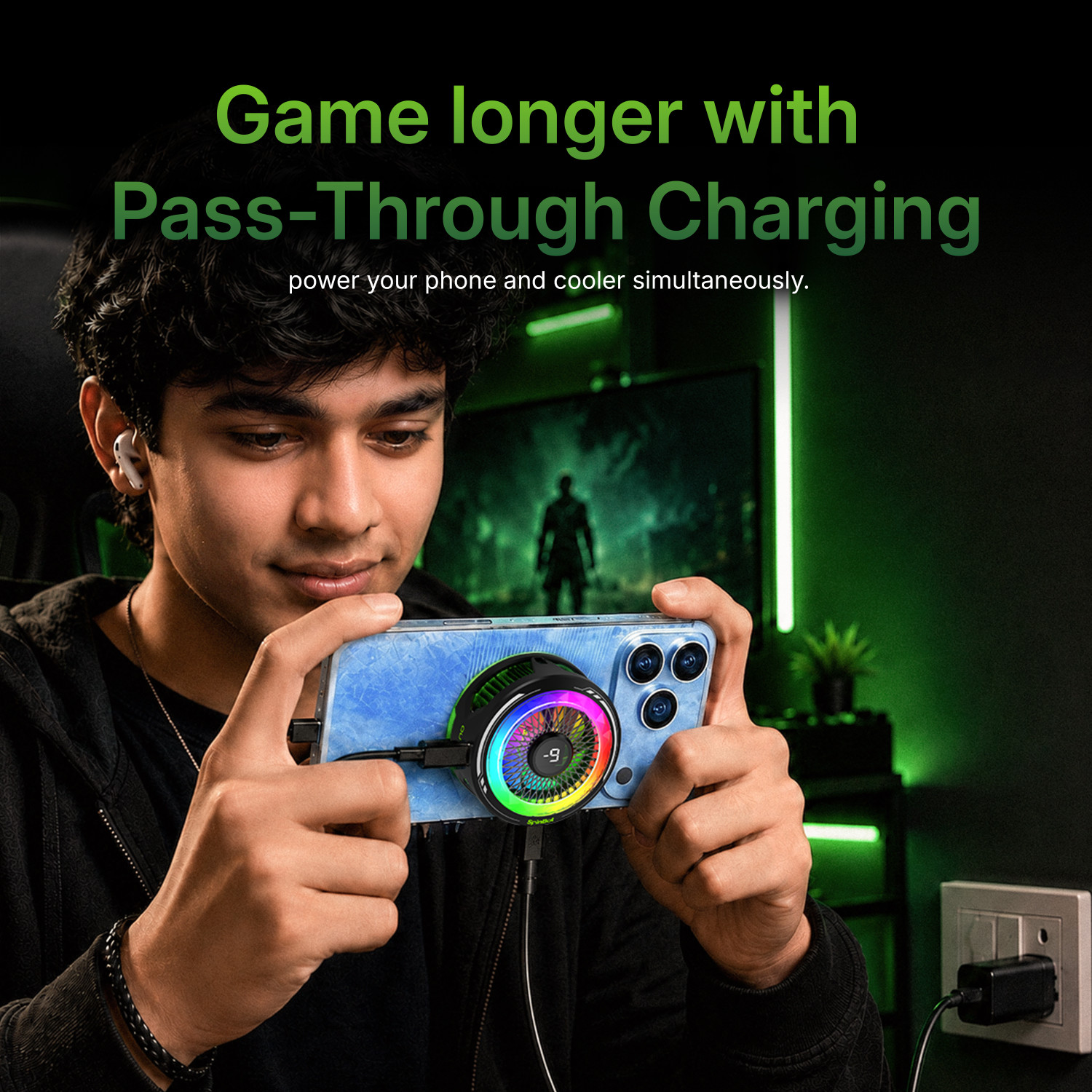 Image of SpinBot IceDot MAG V2 Charge 20W Magnetic Mobile-phone Cooler Pass Through Charging Gaming Accessory Kit