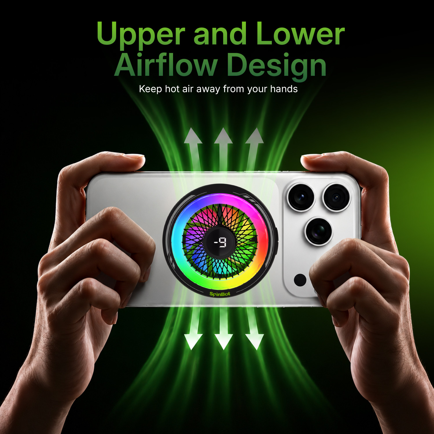 Image of SpinBot IceDot MAG V2 Charge 20W Magnetic Mobile-phone Cooler Pass Through Charging Gaming Accessory Kit