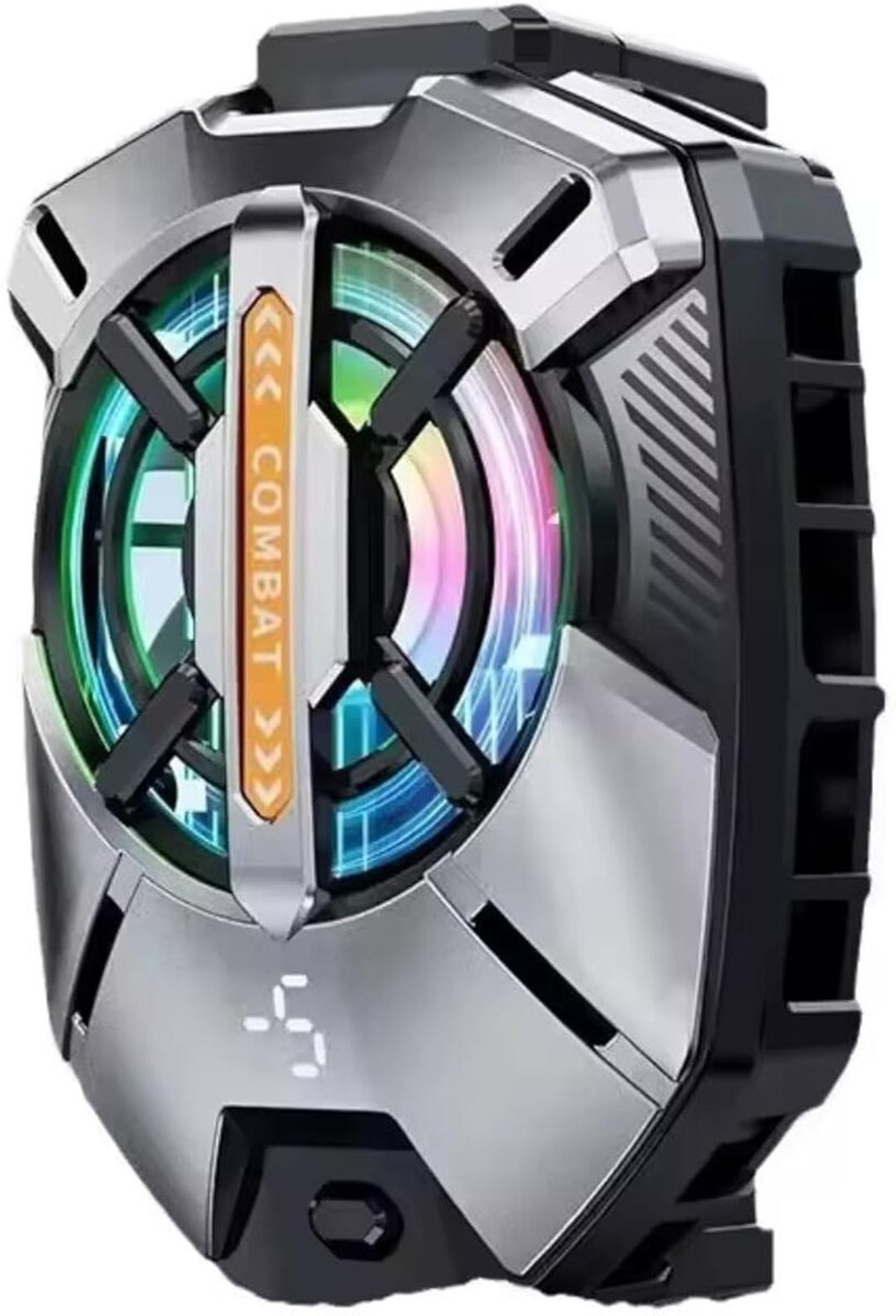 Image of FITRIC Gaming Mobile Cooler Fan Radiator Semiconductor Phone Cooling Fan RGB Display Gaming Accessory Kit