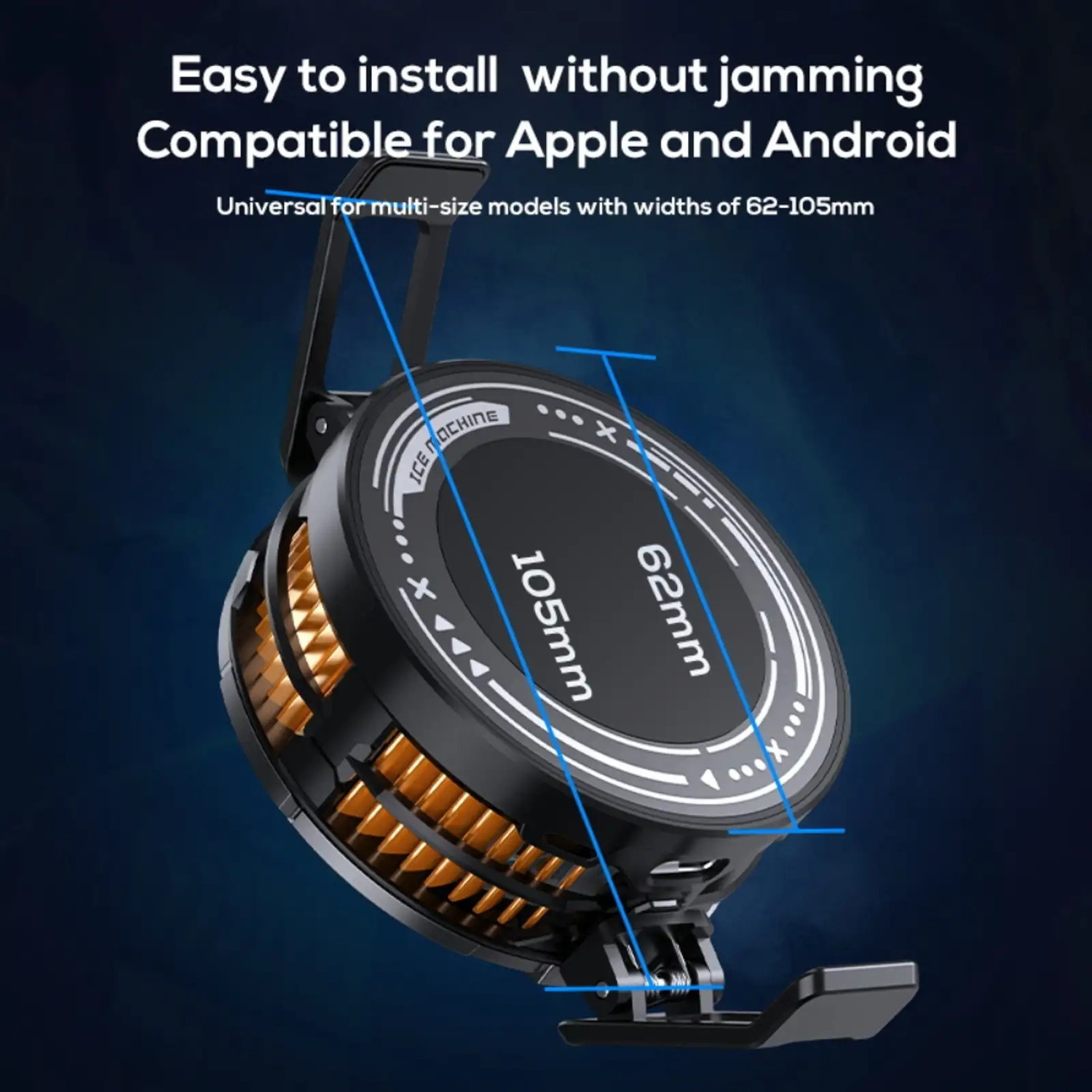 Image of FITRIC Magnetic Mobile Phone Cooler RGB Gaming Cooling Fan for Android iOS Gaming Accessory Kit