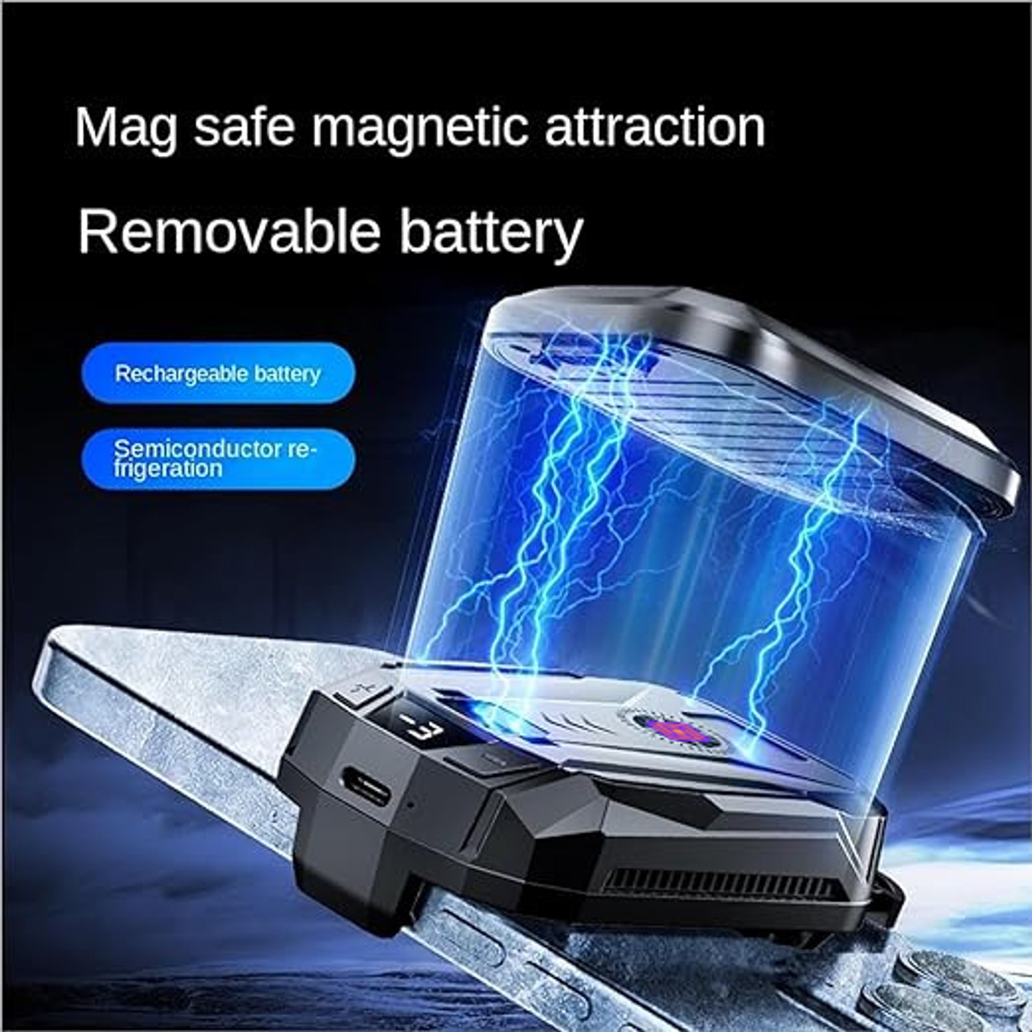Image of Cubonic SL14 IceShield Cordless Cooler with Smart Battery,Digital Display & 3 Gear Speed Cooling Fan All in one Cooler