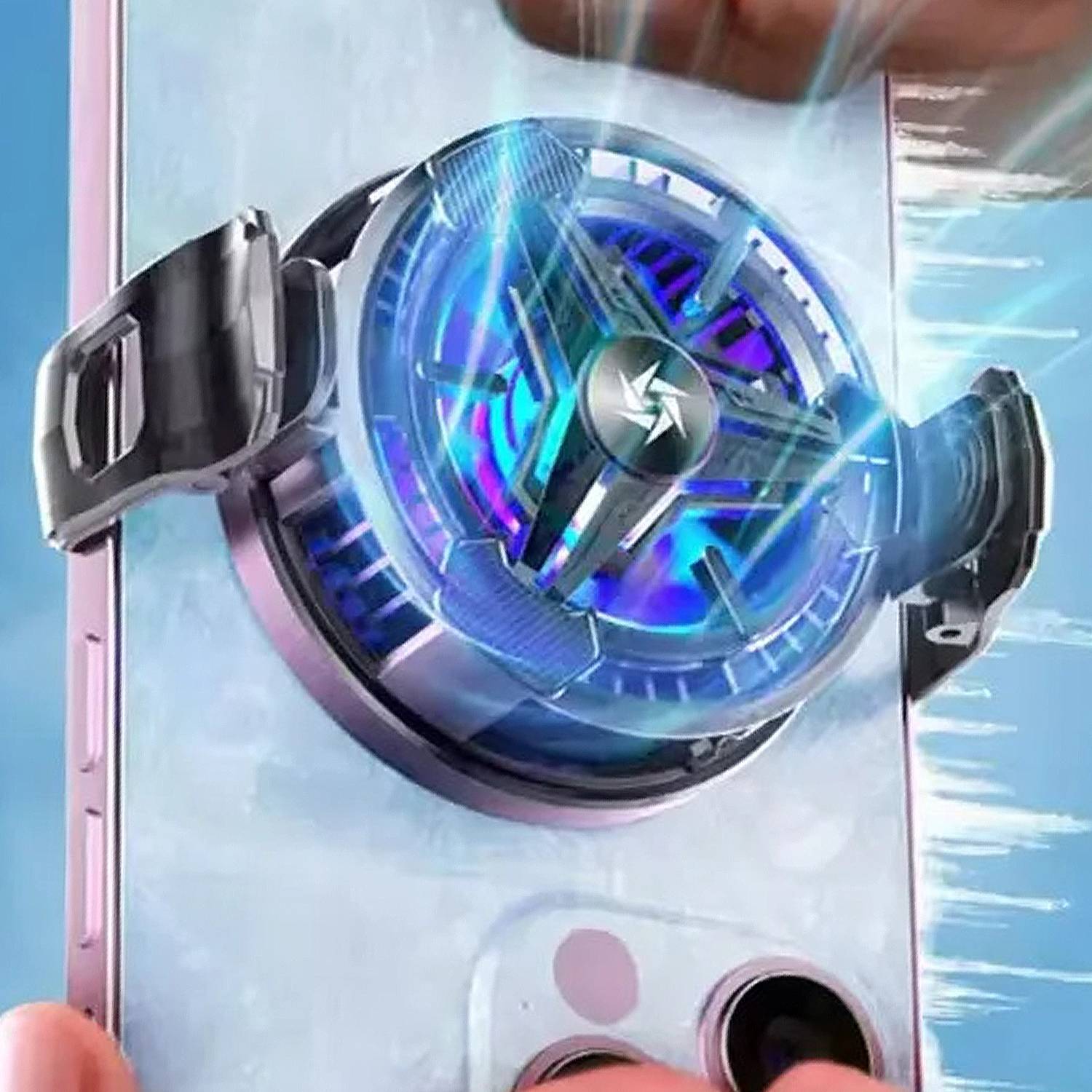 WRADER SL10 Mobile Cooler Magnetic Absorption Fix for iPhone Phone Radiator Fan Ergonomic Cooling Pad