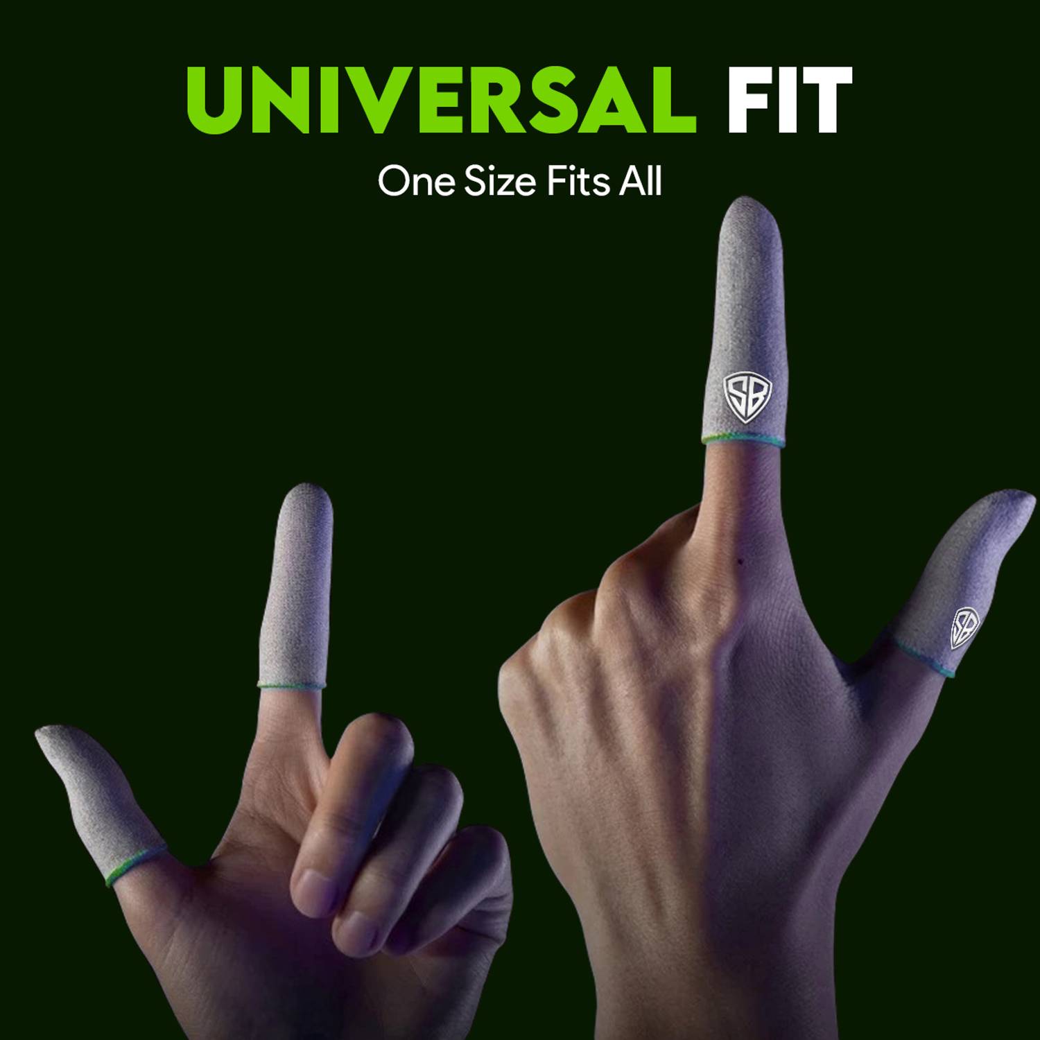 SpinBot Silver Finger Sleeves 4 Pack - Image 5
