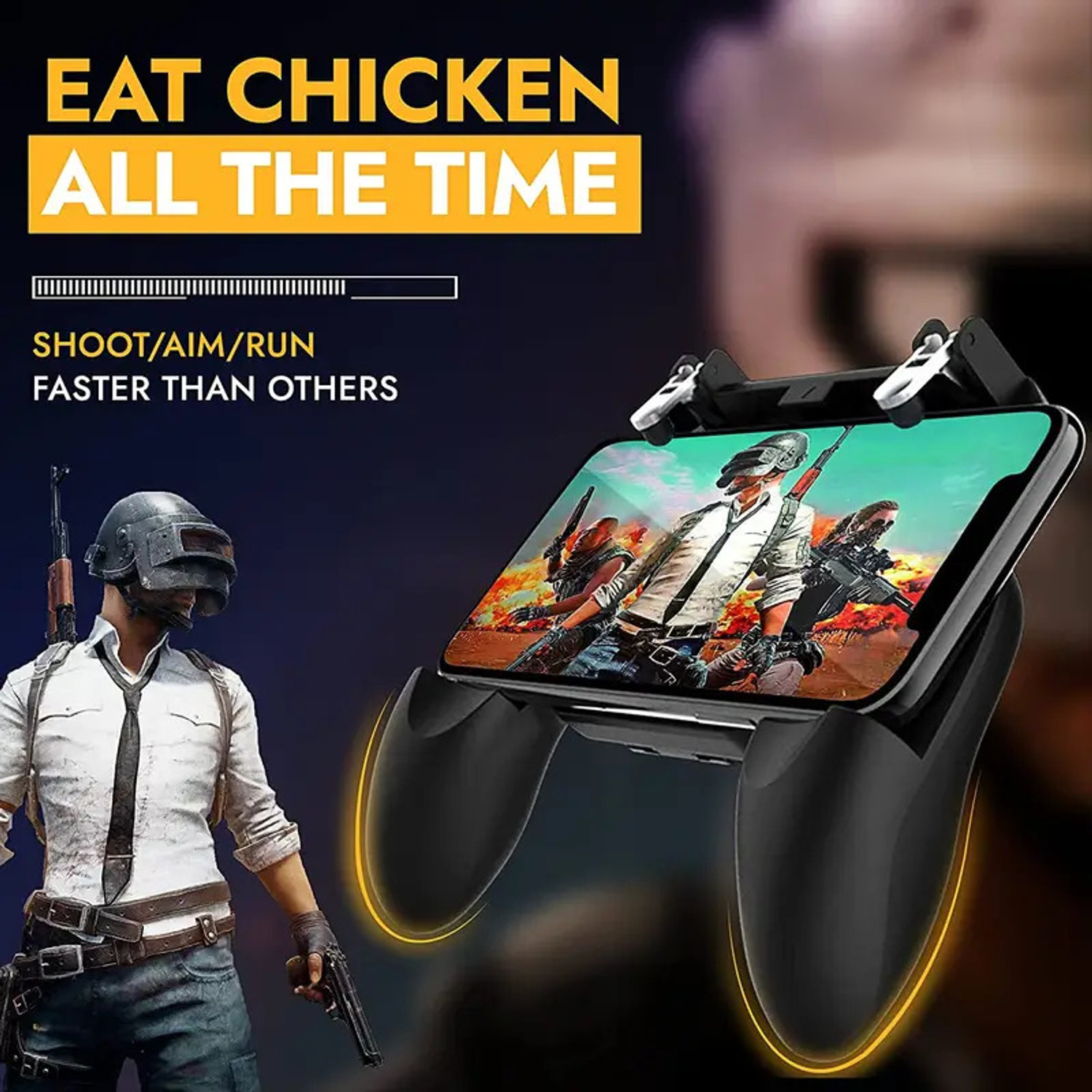 Image of Shivaansh W10 Mobile Game Controller Trigger Gaming Handle Adjustable Phone Gamepad Gaming Accessory Kit