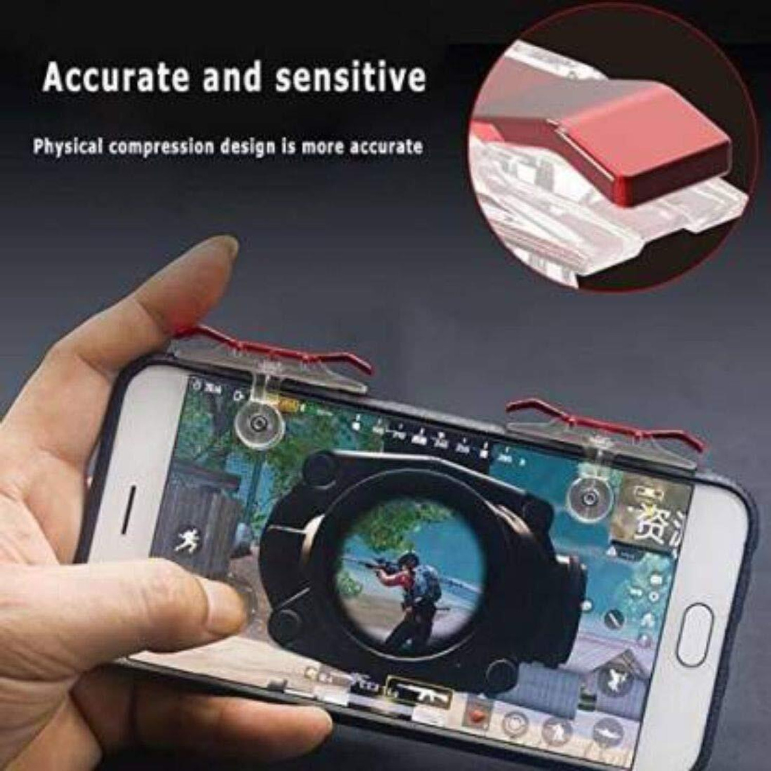 Image of Expresscraft White Shark Mobile Pubg Trigger Shooting Games Like Free Gaming Accessory Kit Gaming Accessory Kit