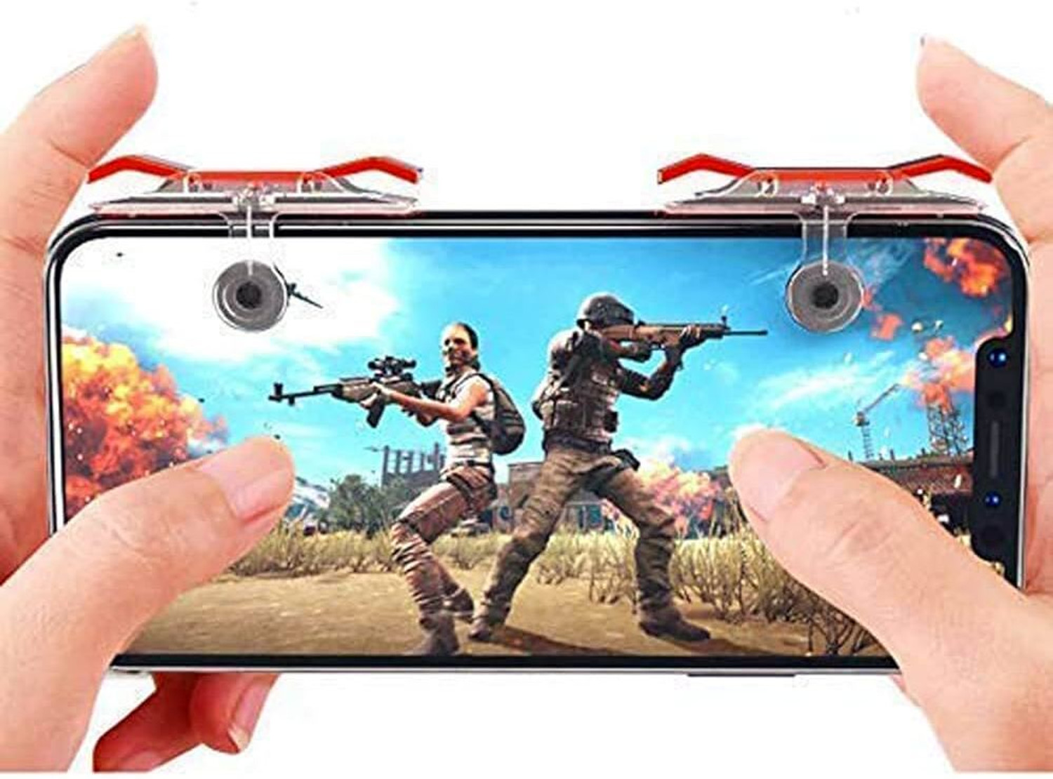 Image of Expresscraft White Shark Mobile Pubg Trigger Shooting Games Like Free Gaming Accessory Kit Gaming Accessory Kit
