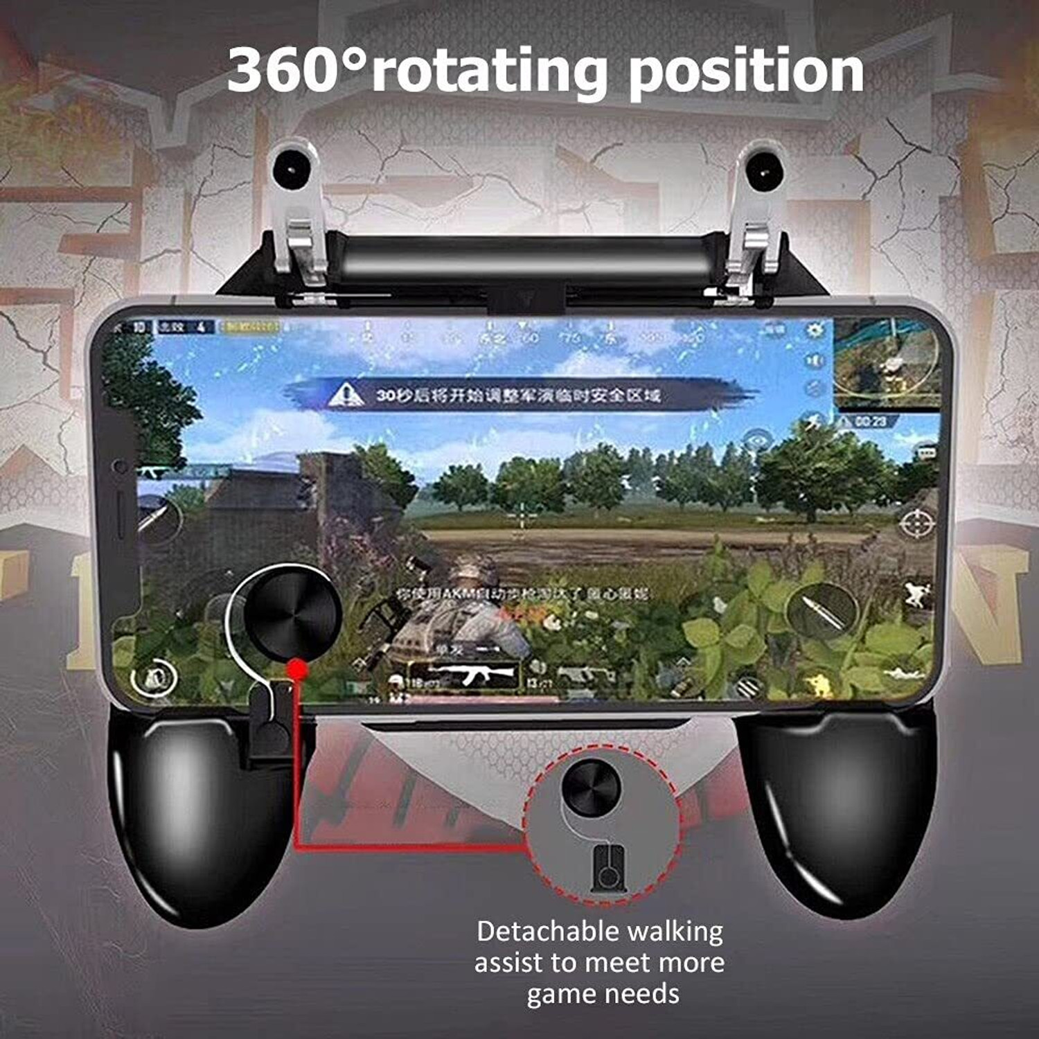 Image of Shivaansh Mobile Game Controller with L1 R1 Triggers | 360 Joystick Gaming Handle Gaming Accessory Kit