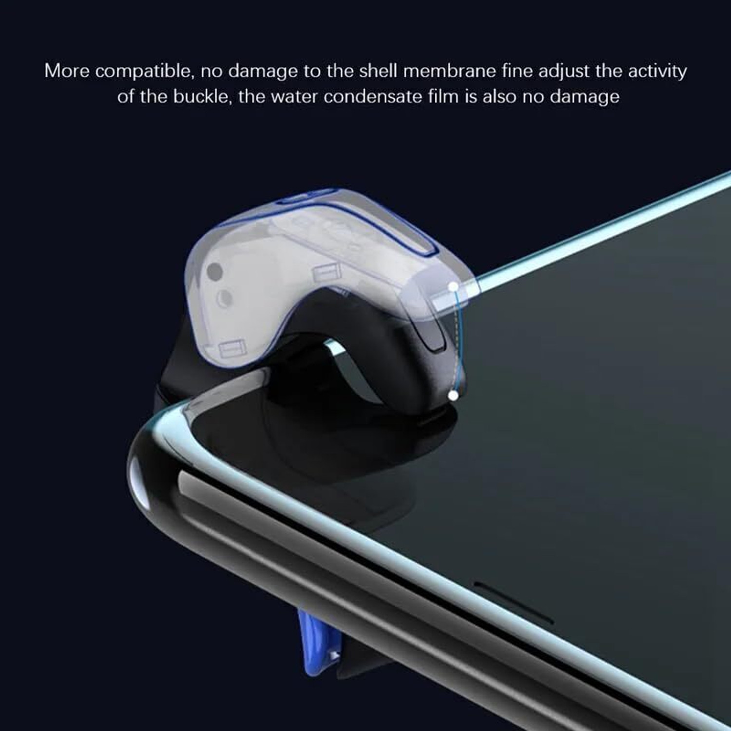 Image of Cubonic Strike 02 Controller, High Sensitivity Haptic Capacitive Mapping Trigger Gaming Accessory Kit
