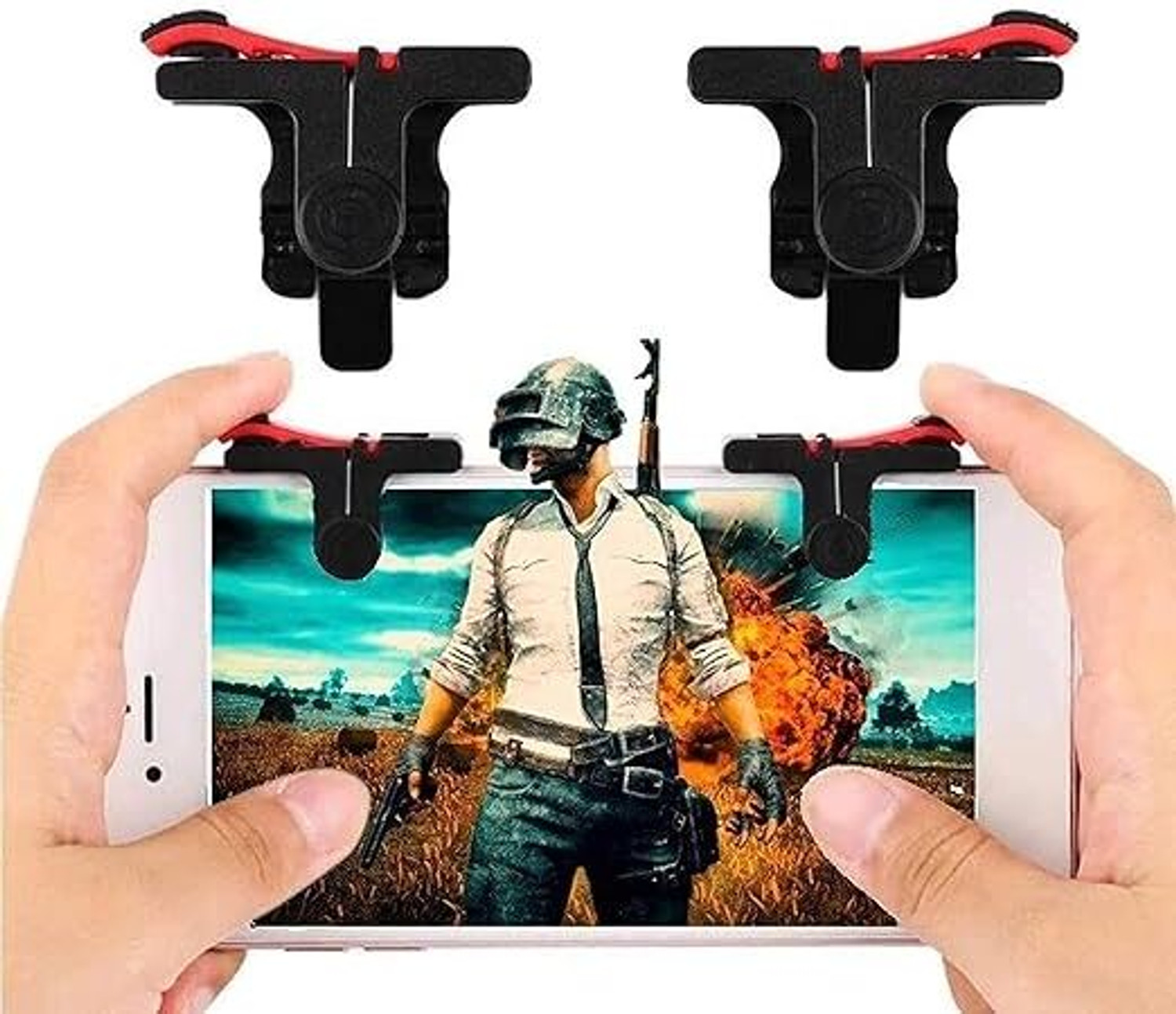 Image of GENIUSGRAWTH Heavy Trigger Conductive Mobile Gaming Triggers & All Android Gaming Accessory Kit