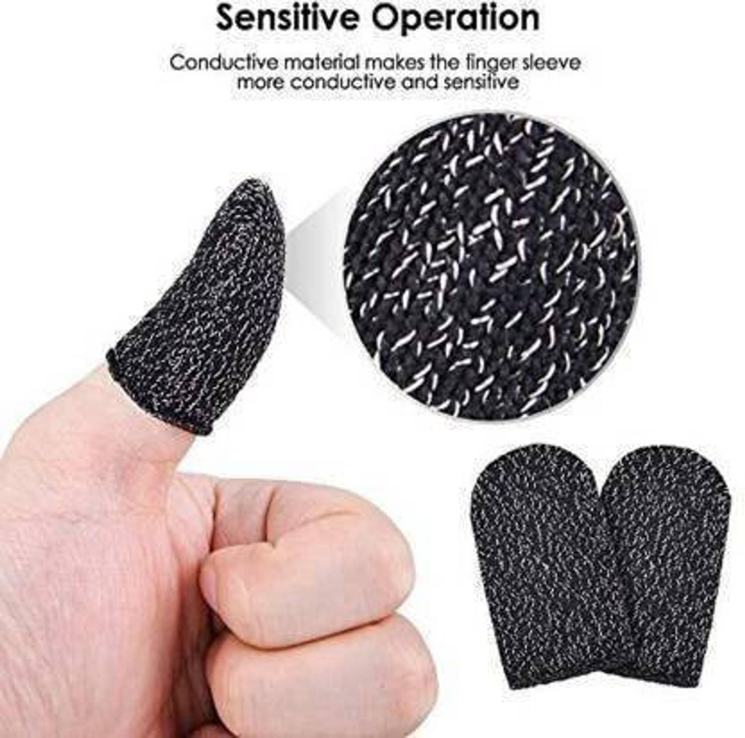 MasterShip 12 Mobile Gaming Finger Sleeves Pack of 12 - Image 3