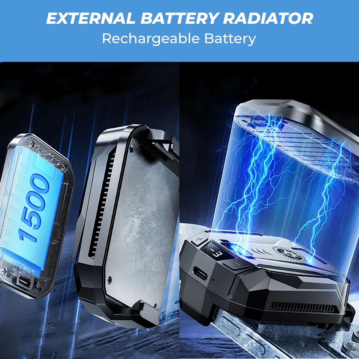 Image of Alfa SL14 Mobile Gaming Fan with Removable Battery Gaming Accessory Kit