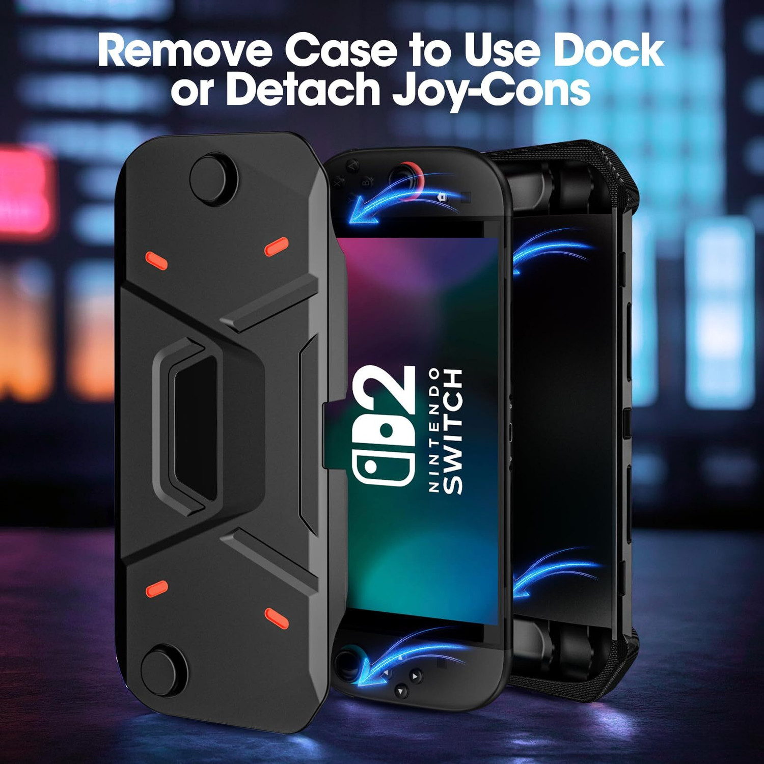 Image of OIVO INDIA Protective Case for Nintendo Switch 2 (2025), PC Front Cover + TPU Soft Back Gaming Accessory Kit