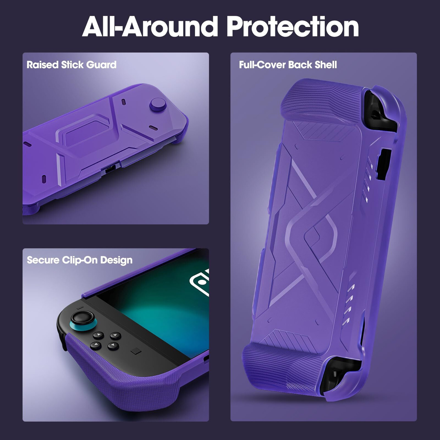 Image of OIVO INDIA Protective Case for Nintendo Switch 2 (2025), PC Front Cover + TPU Soft Back Gaming Accessory Kit