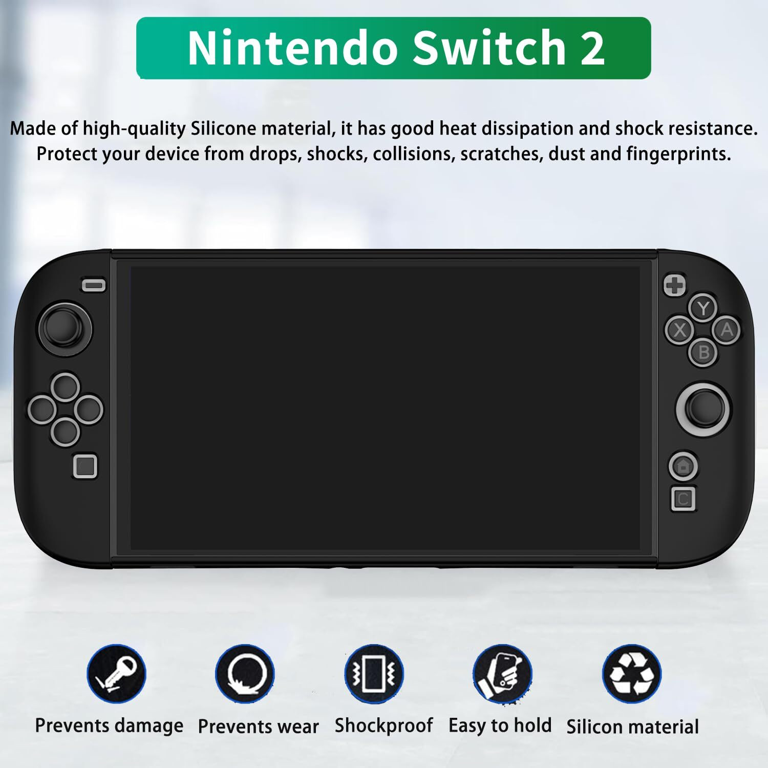 Image of OIVO INDIA Hard Shock-Absorption Protective Case (Pack of 2) for Nintendo Switch 2 (2025) Gaming Accessory Kit