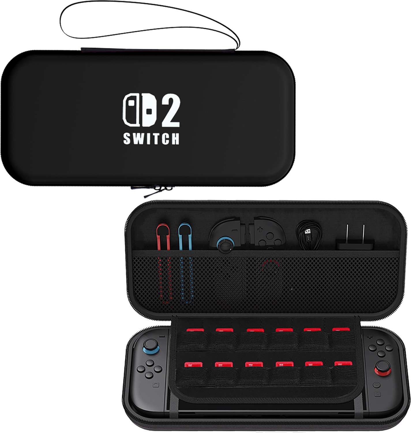 Image of OIVO INDIA Hard Shell Carrying Case for Nintendo Switch 2 (2025), Portable Travel Storage Gaming Accessory Kit