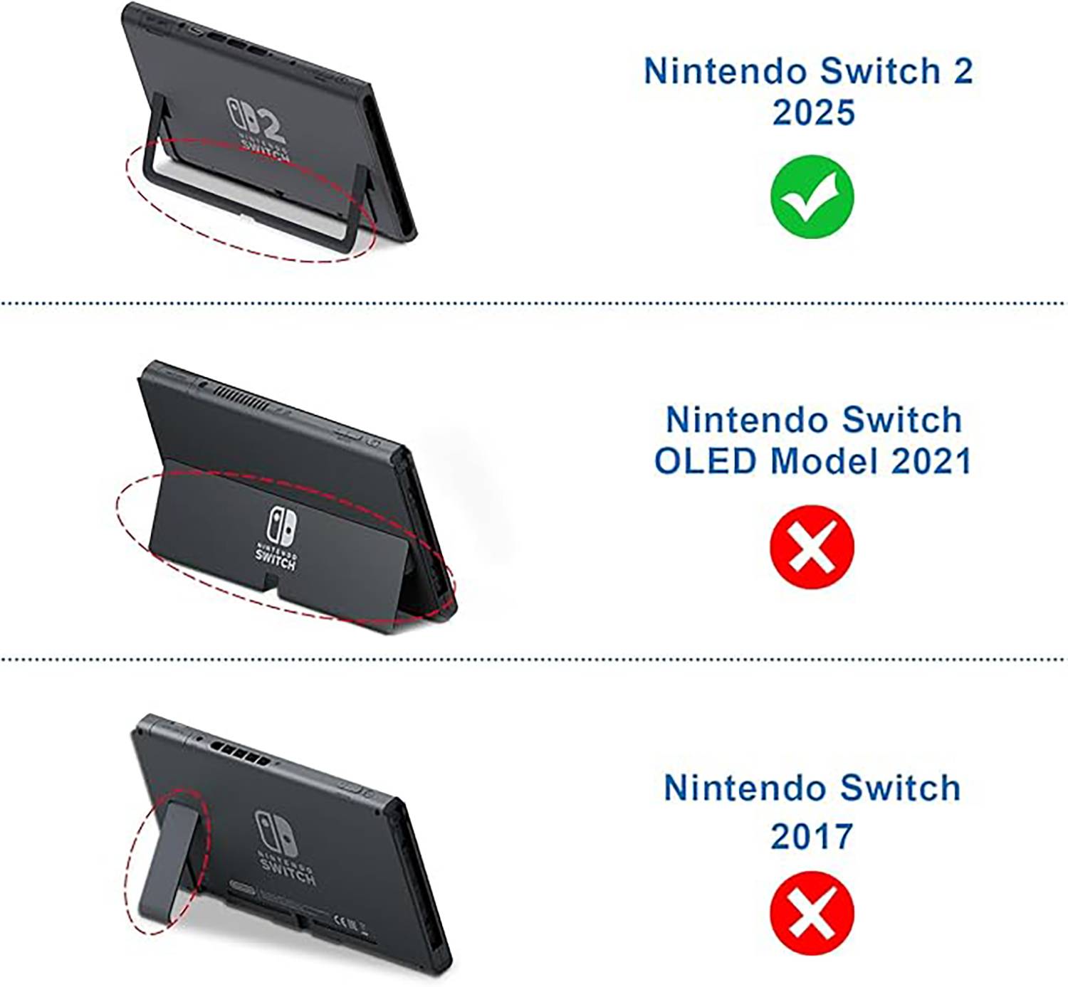 OIVO INDIA Hard Shock-Absorption Protective Case for Nintendo