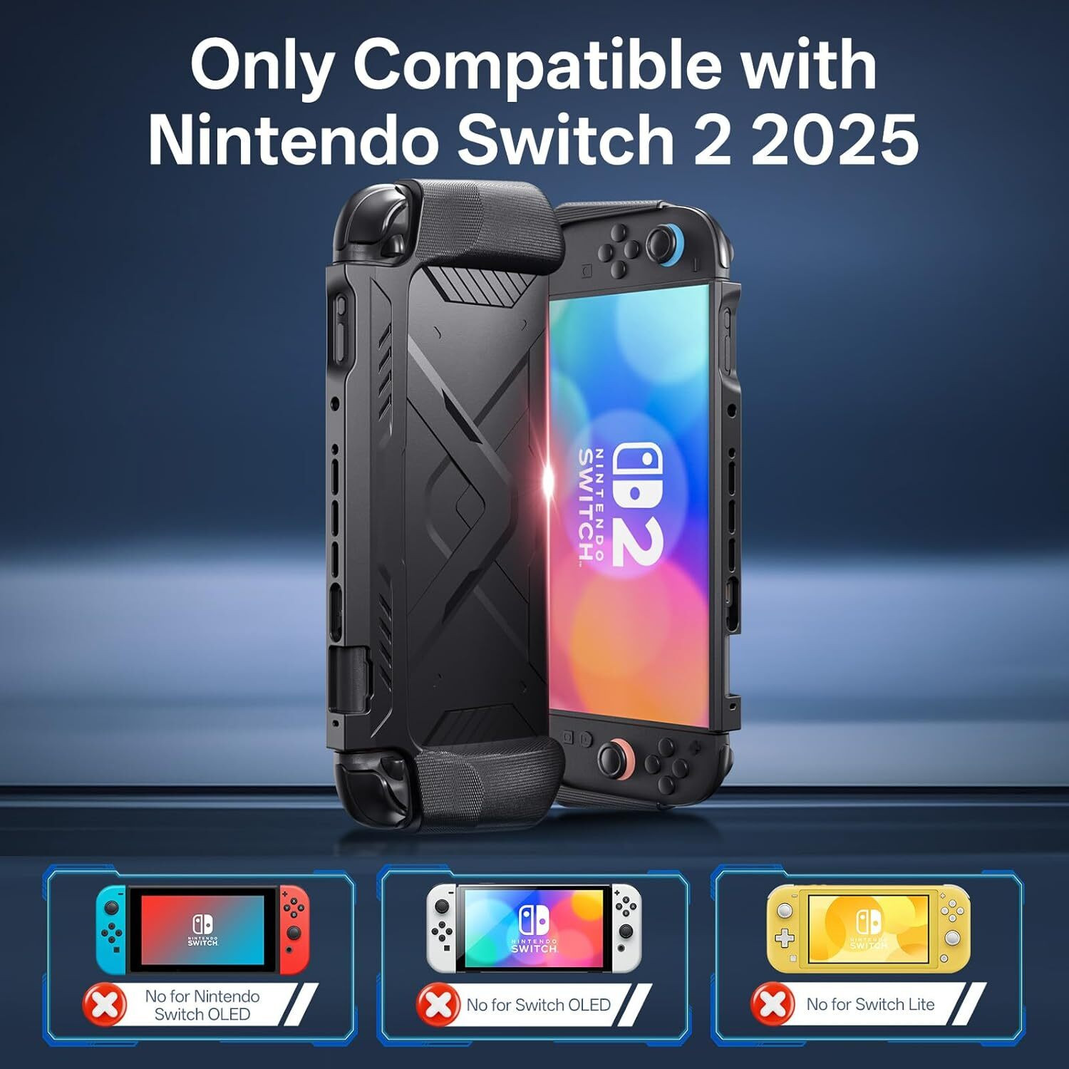 Image of OIVO INDIA Protective Case for Nintendo Switch 2 (2025), PC Front Cover + TPU Soft Back Gaming Accessory Kit