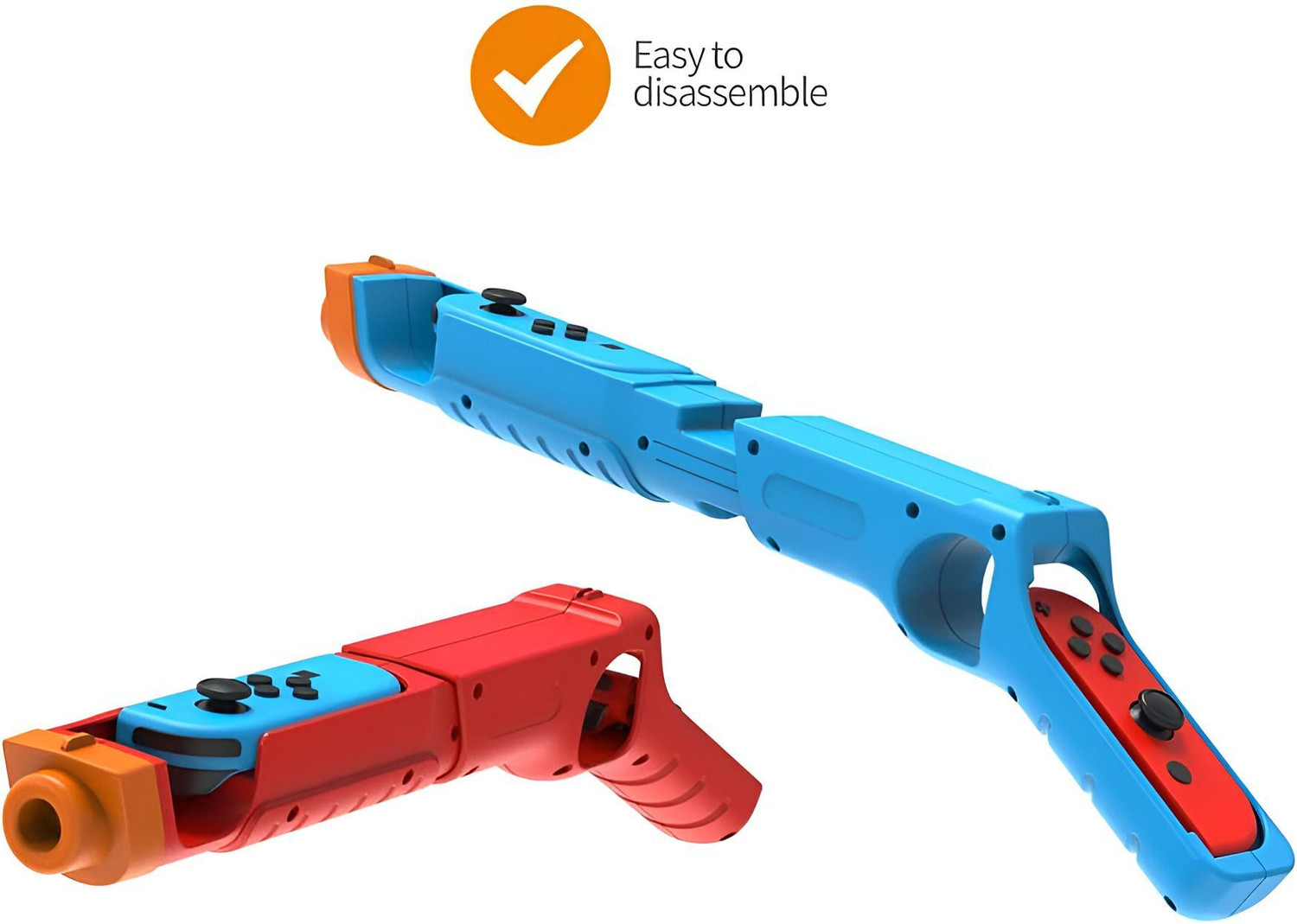 Image of HG WORLD Dobe Game Gun TNS-2137 For N-S, N-S OLED | Secure Fit | Ergonomic Design Gaming Accessory Kit
