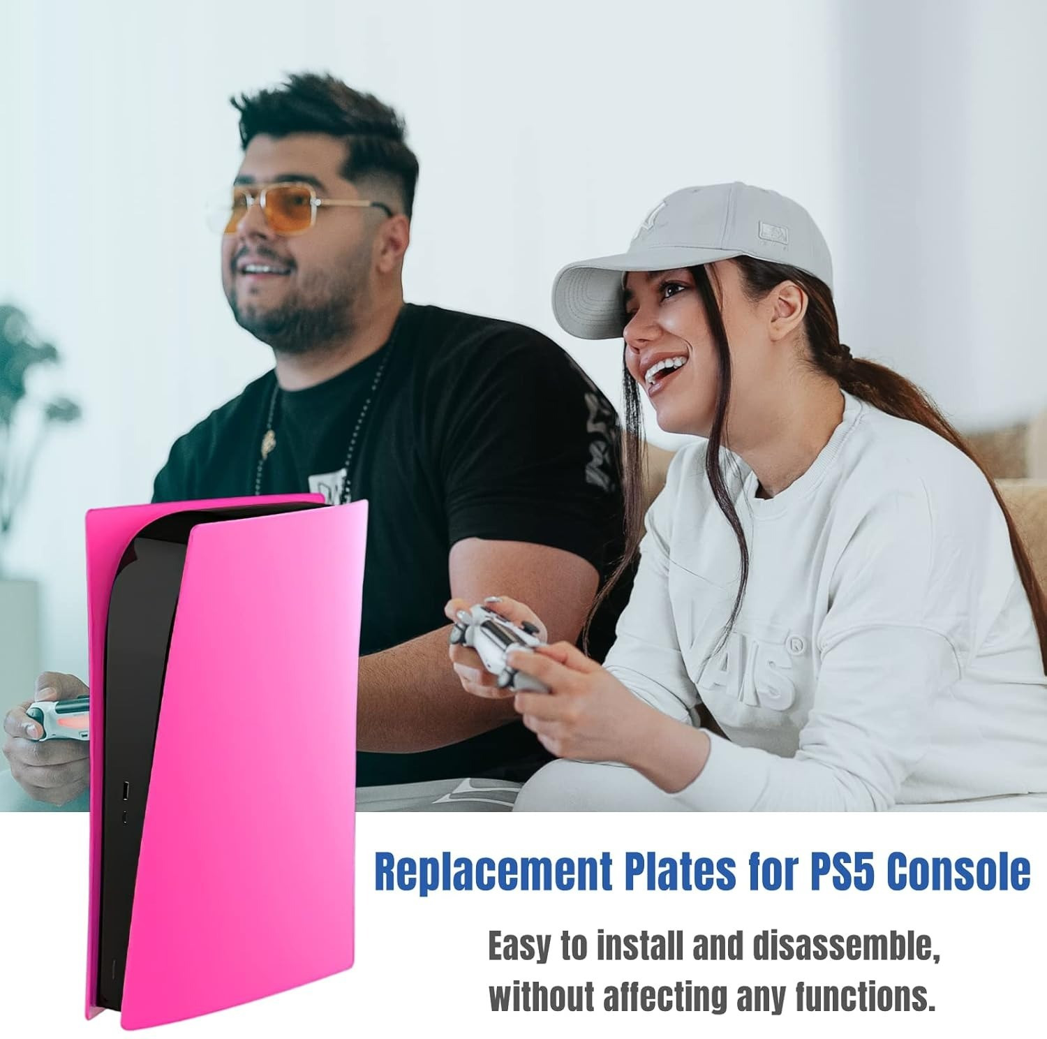 Image of HG WORLD Premium Replacement Faceplate For PS5 Digital Edition Scratch Dust Protection Gaming Accessory Kit
