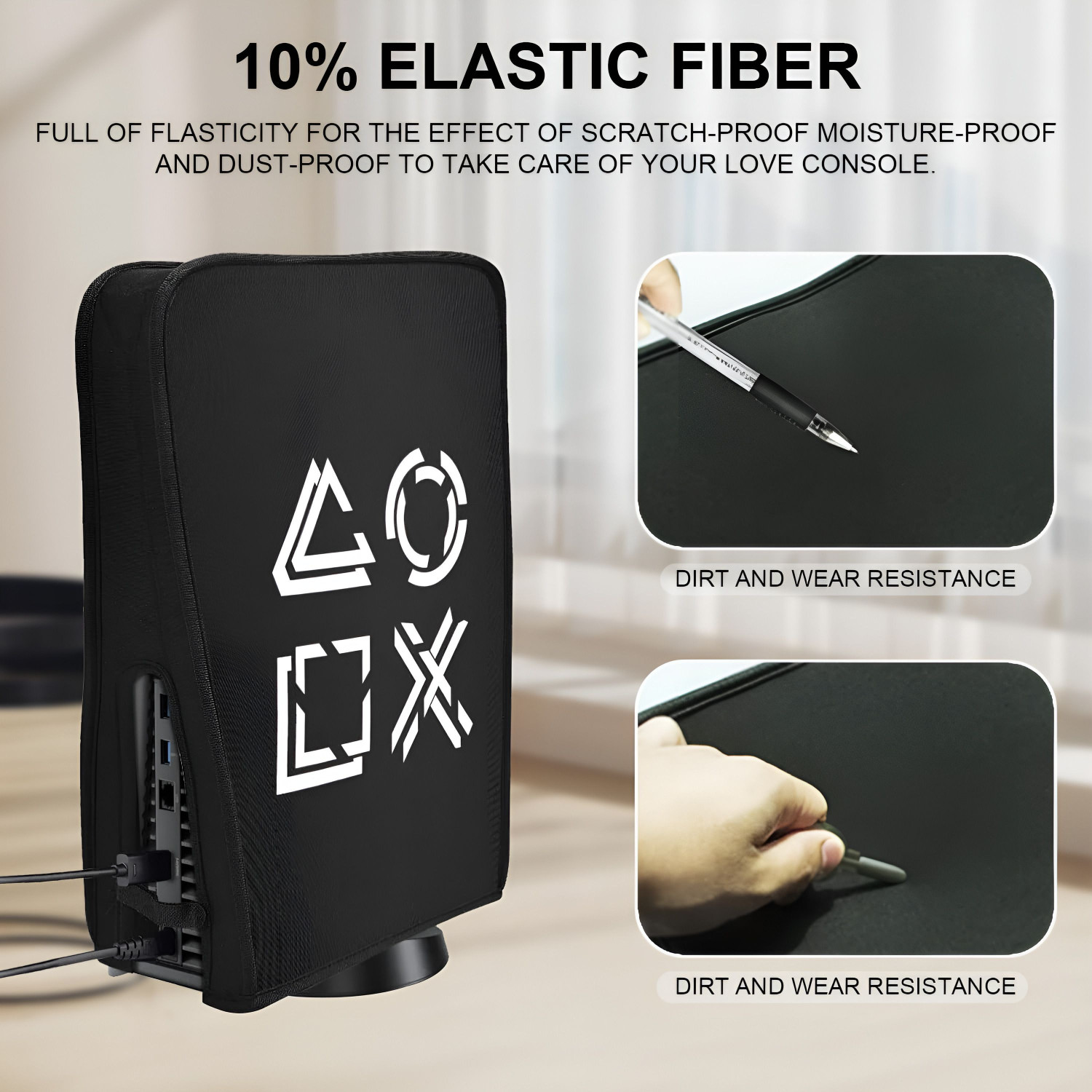 Image of HG WORLD Premium Dustproof Cover for PS5 Slim Console Protection For Disc-Digital Edition Gaming Accessory Kit