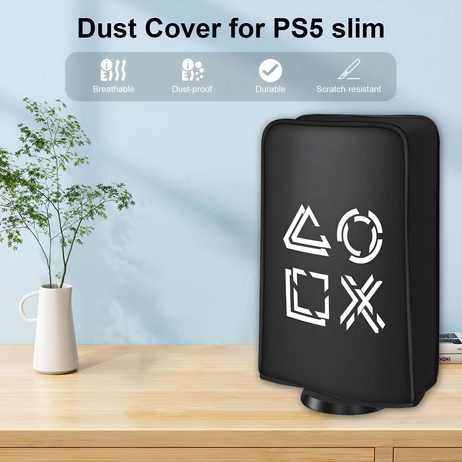 Image of HG WORLD Premium Dustproof Cover for PS5 Slim Console Protection For Disc-Digital Edition Gaming Accessory Kit