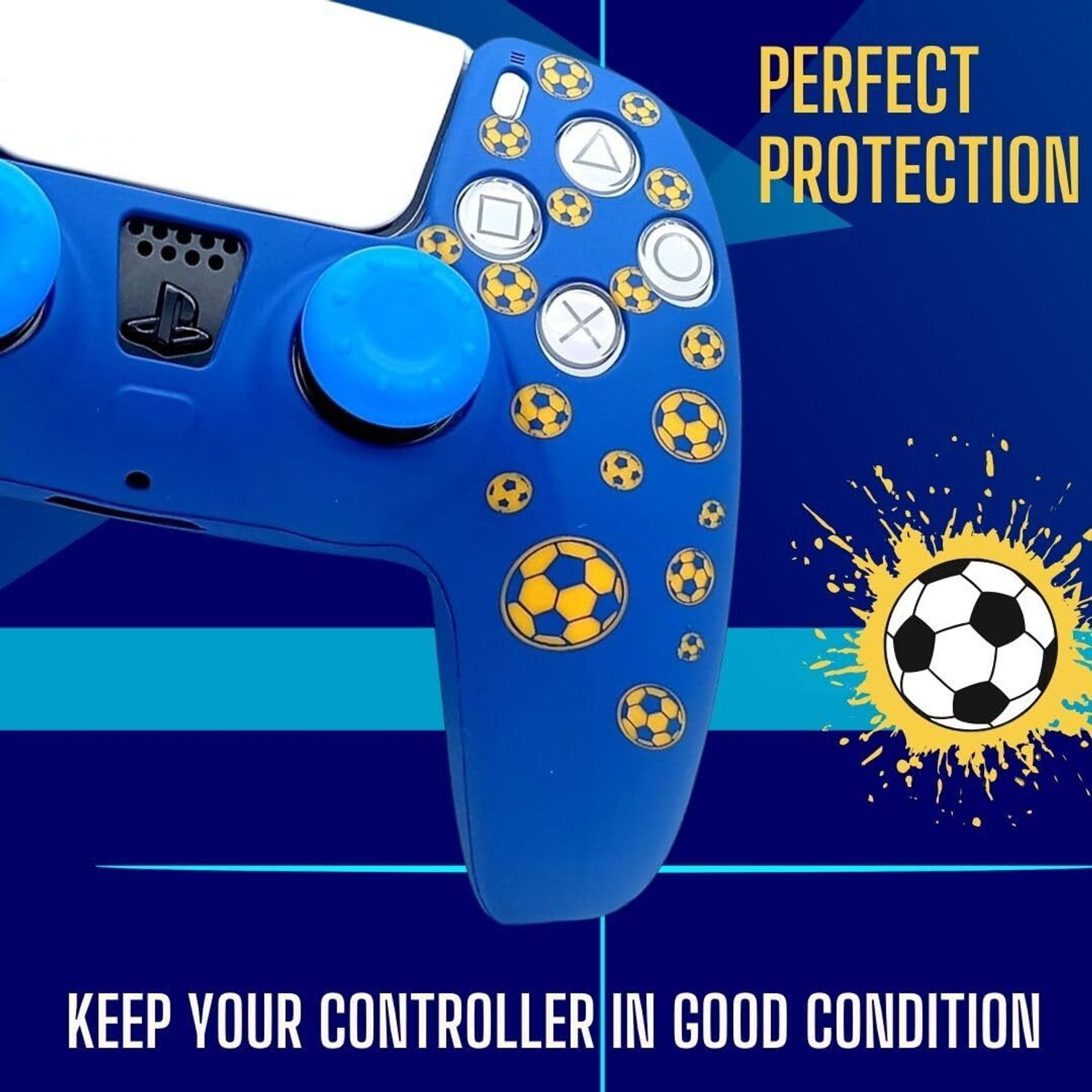 Image of HG WORLD Glove Silicon Case Controller CASCHSA Thumb Grip For Playstation PS4|PS5 Remote Gaming Accessory Kit