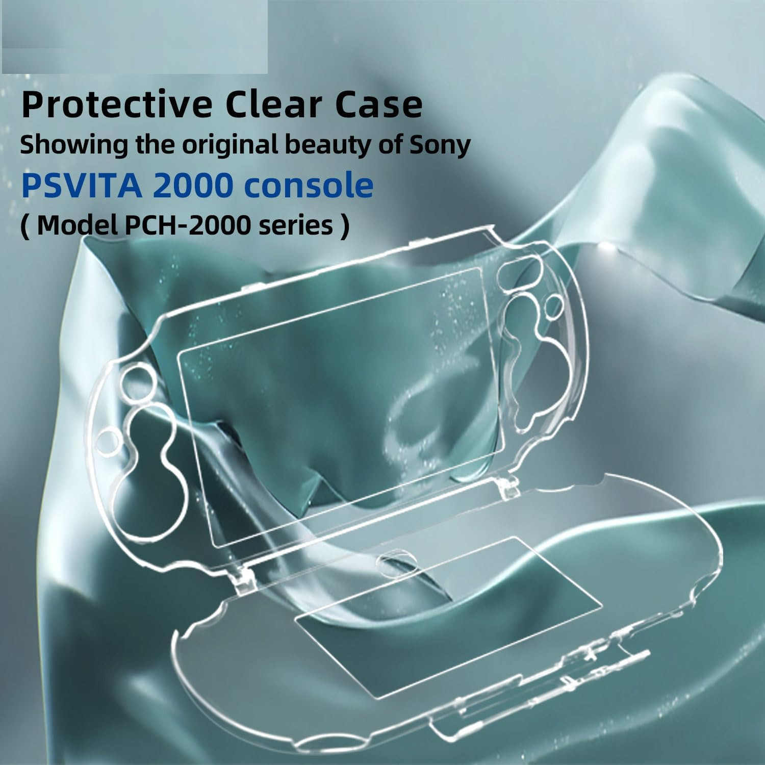 Image of TMG Protective Skin Case Cover for PS VITA Slim 2000 Mode (Crystal) Gaming Accessory Kit