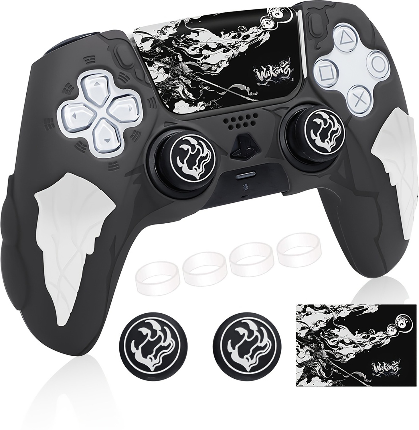 Image of DEADSKULL Thunder Edition Silicone Controller Sleeve, Anti-Slip Protective Cover Skin Gaming Accessory Kit