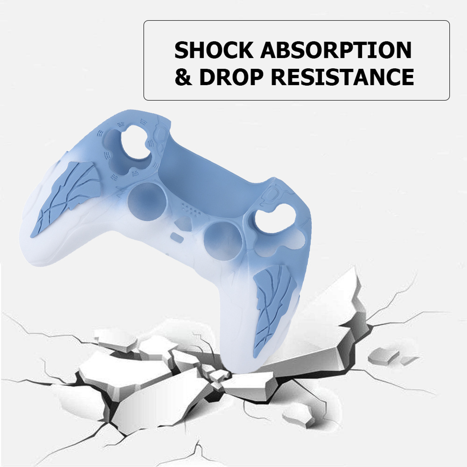 Image of DEADSKULL Thunder Edition Silicone Controller Sleeve, Anti-Slip Protective Cover Skin Gaming Accessory Kit