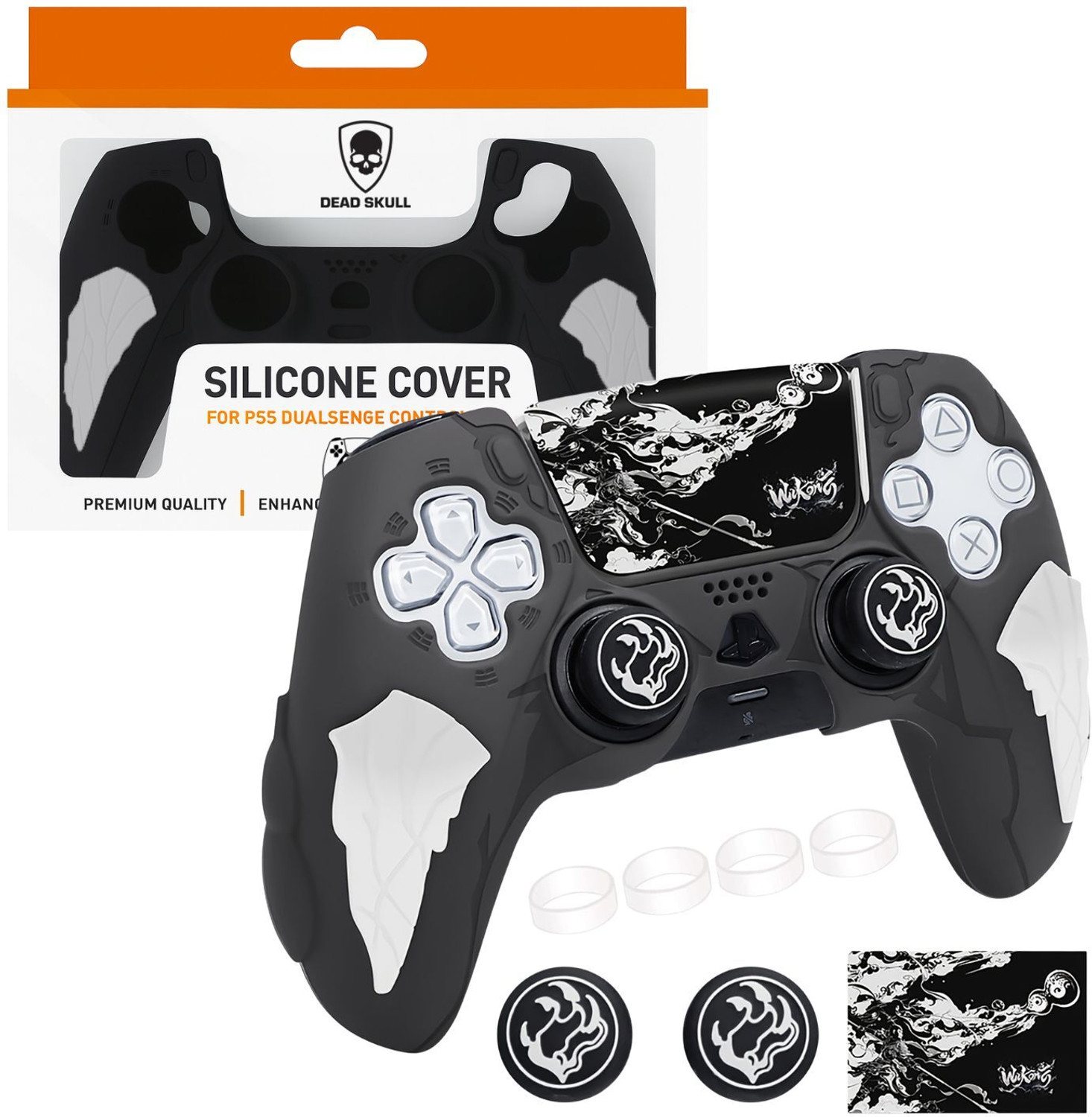 Image of DEADSKULL Thunder Edition Silicone Controller Sleeve, Anti-Slip Protective Cover Skin Gaming Accessory Kit