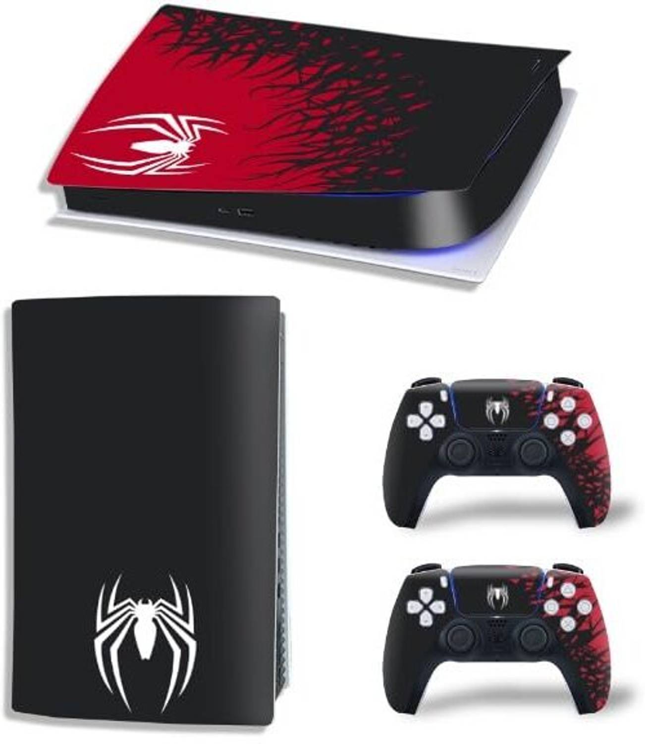 gamenophobia Stickers for PS5 Console and Controllers Digital Edition- Spider-Man Gaming Accessory Kit