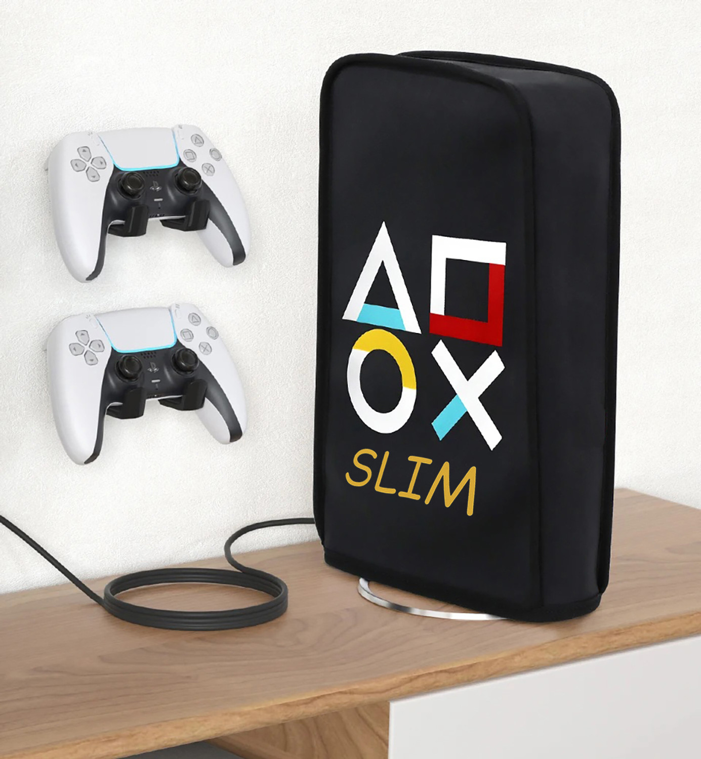 Image of OIVO INDIA Dust Protective Cover for PS5 Slim Console Case , Anti Scratch Waterproof Gaming Accessory Kit