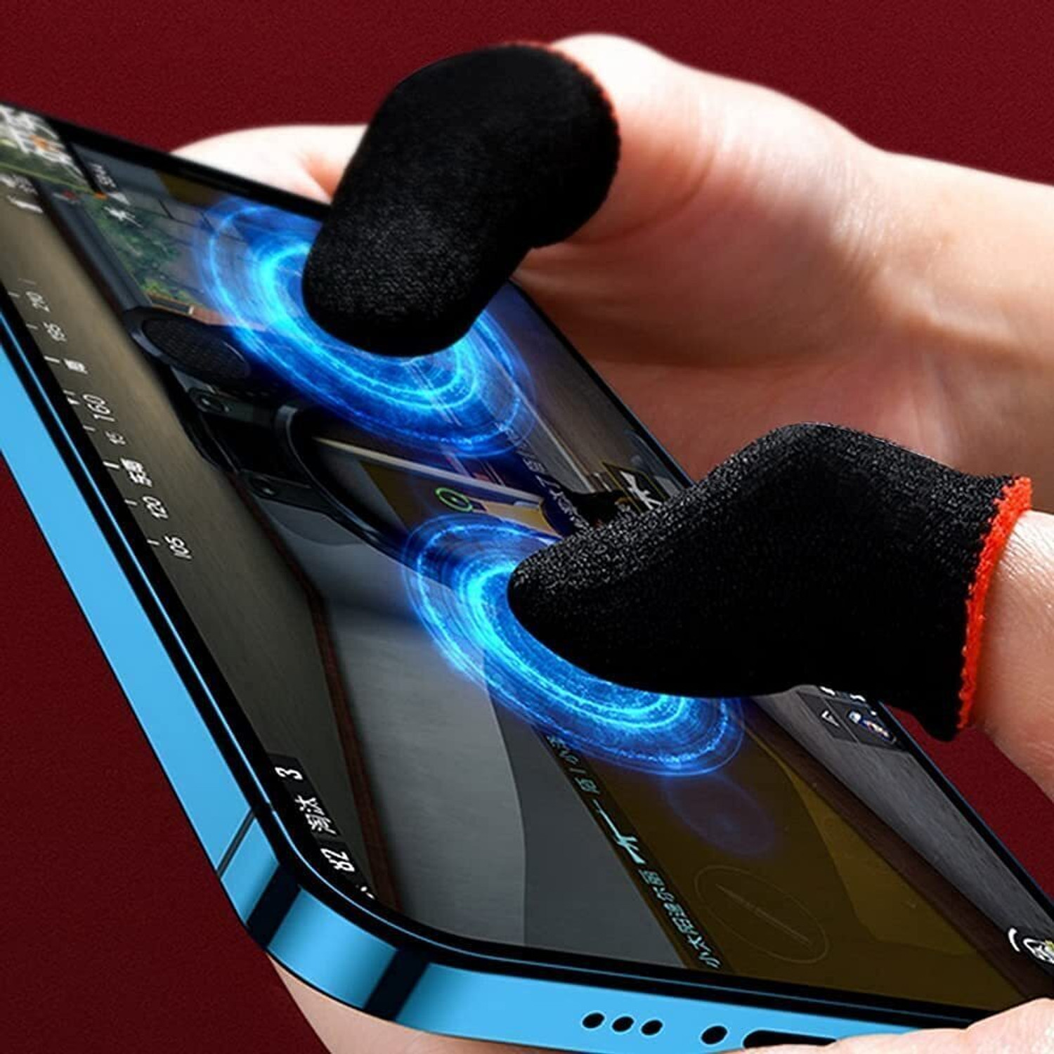 Image of TooHype Pack 2 Trigger+Finger sleeve Mobile pubg / FauG / Free Fire /Call of Duty Free fire Gaming Accessory Kit