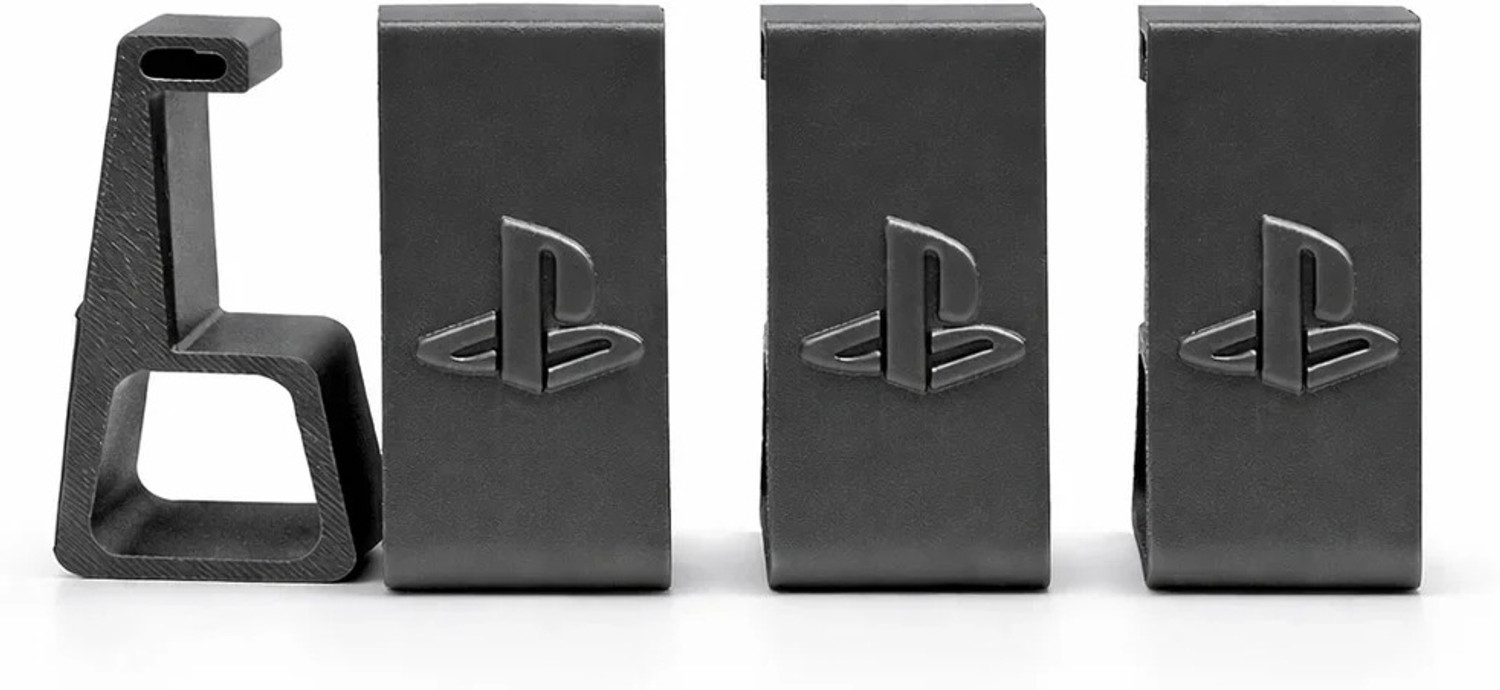 Image of Lenzrite PS4 Cooling Stand Horizontal Riser Feet for PlayStation 4 Slim Gaming Accessory Kit