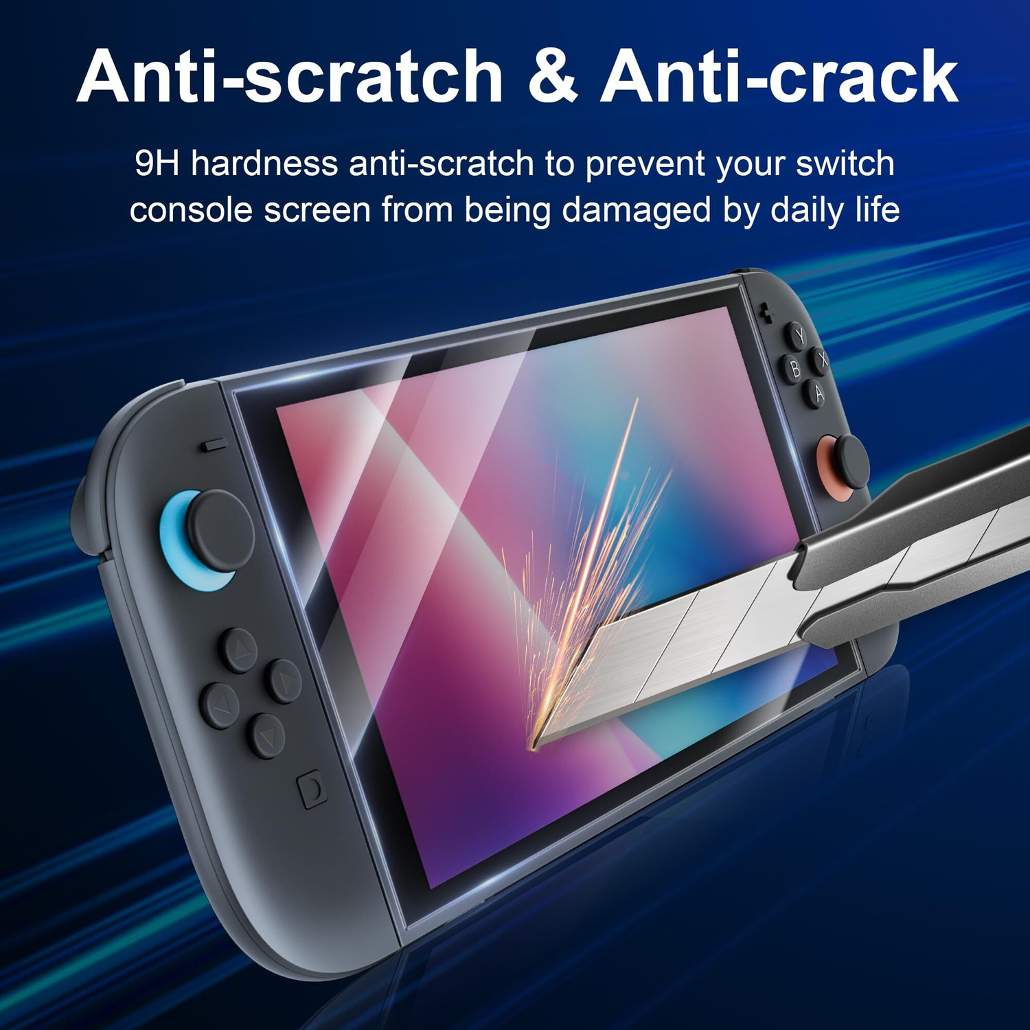 Image of OIVO INDIA HD Tempered Glass Screen Protector for Nintendo Switch 2 (8.7 Inch) Gaming Accessory Kit