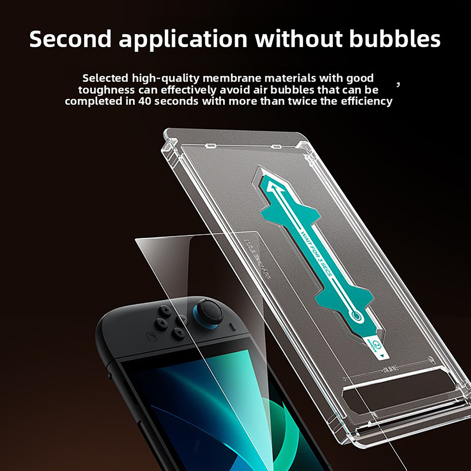 Image of OIVO INDIA Tempered Glass Screen Protector (Pack of 2) for Nintendo Switch 2 (8.7 Inch) Gaming Accessory Kit
