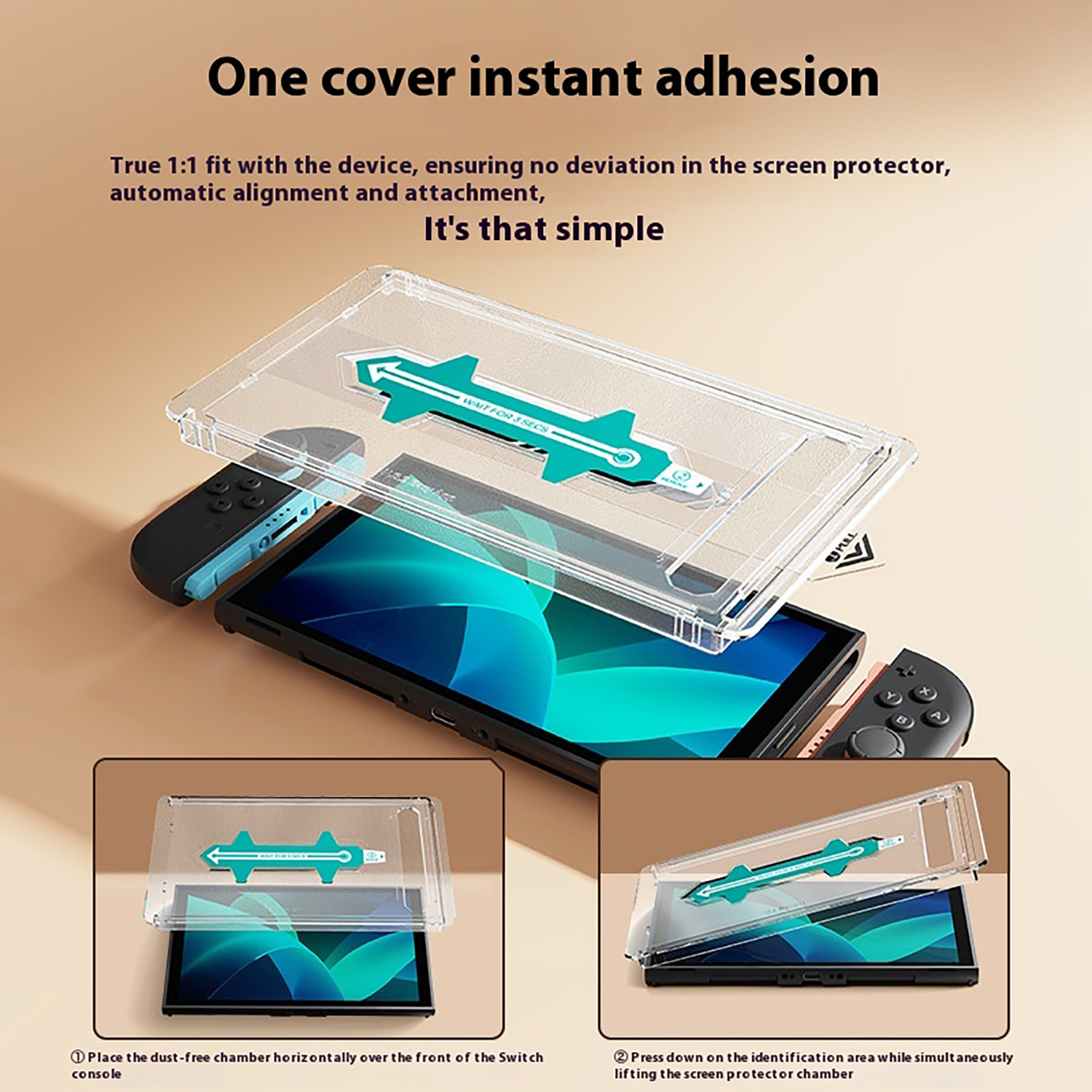 Image of OIVO INDIA Tempered Glass Screen Protector (Pack of 2) for Nintendo Switch 2 (8.7 Inch) Gaming Accessory Kit