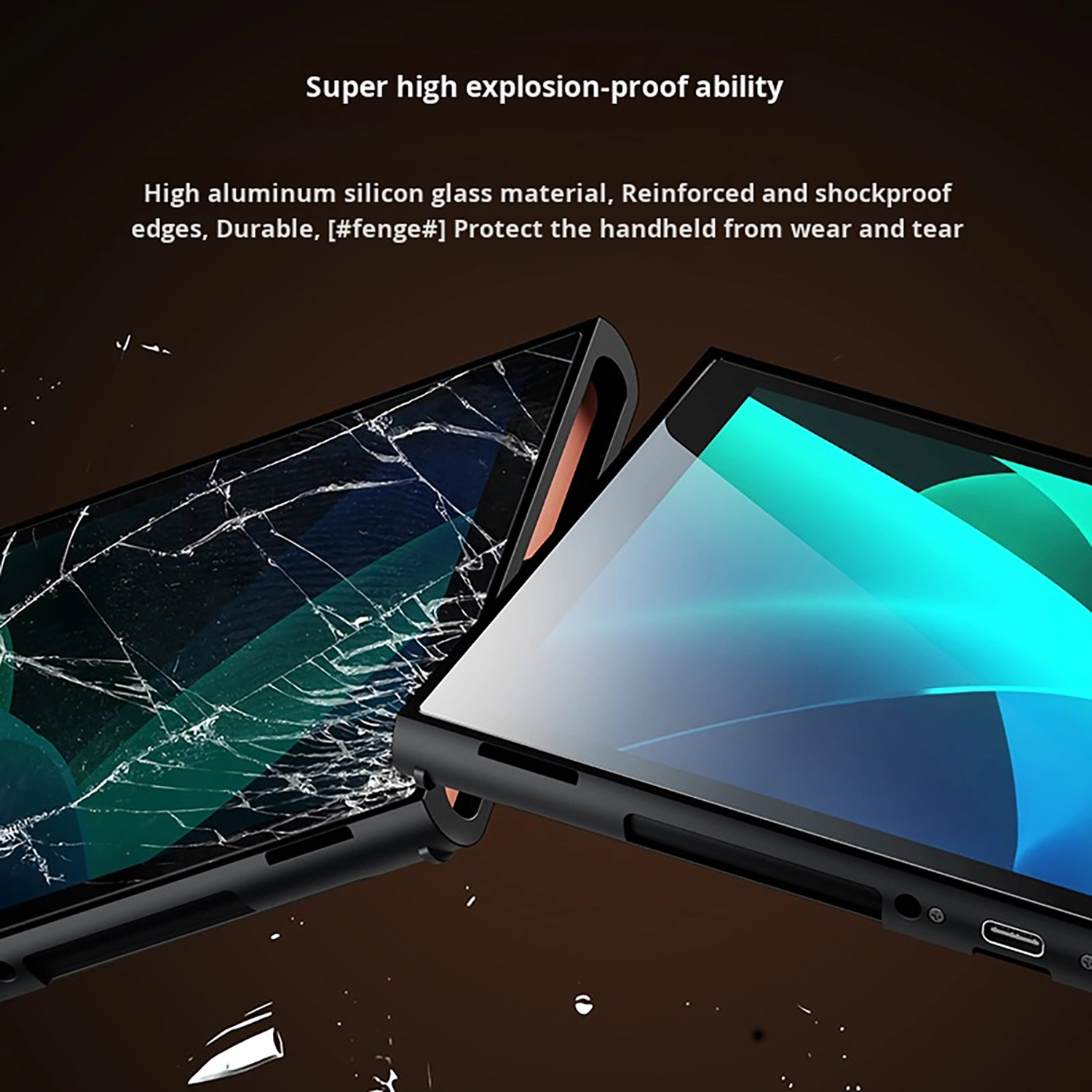 Image of OIVO INDIA Tempered Glass Screen Protector (Pack of 2) for Nintendo Switch 2 (8.7 Inch) Gaming Accessory Kit
