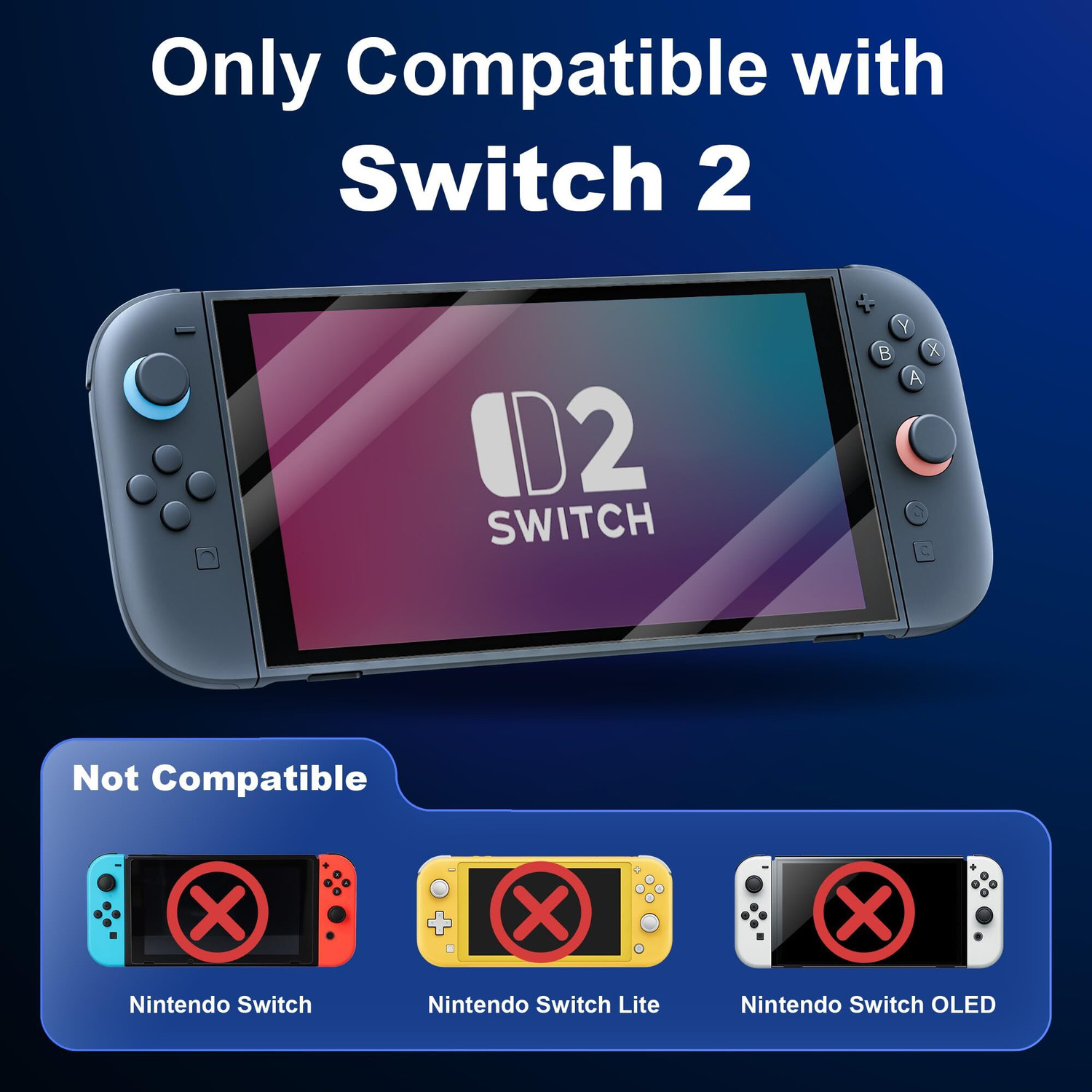 Image of OIVO INDIA HD Tempered Glass Screen Protector for Nintendo Switch 2 (8.7 Inch) Gaming Accessory Kit