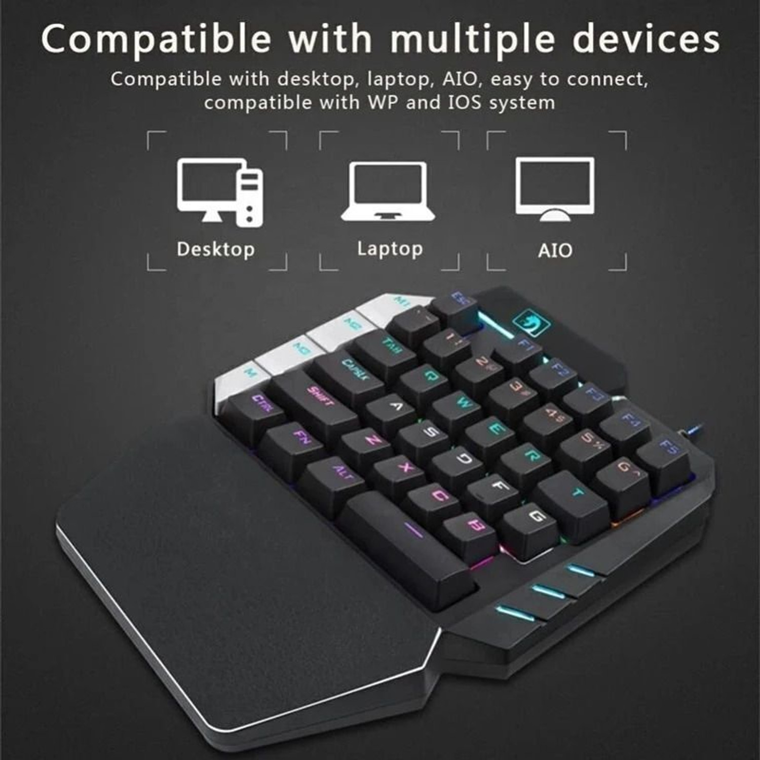 Image of HG WORLD Gaming Keyboard Mouse Converter 4 in 1 Mobile Game Combo Pack Gaming Accessory Kit