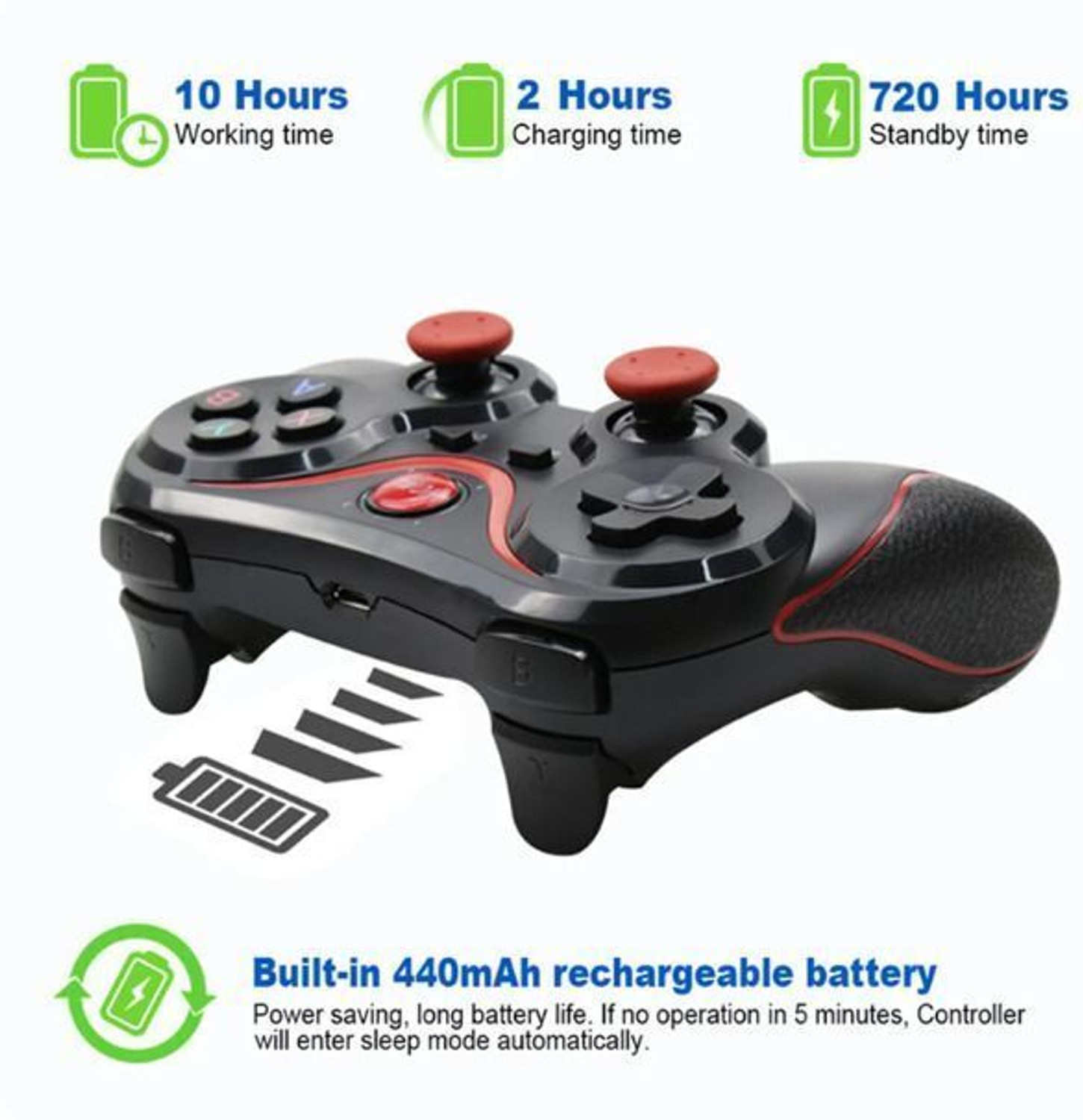 Image of HG WORLD Wireless X3 Gamepad Gaming Controller for PC High Performance TV Game Controller Gaming Accessory Kit