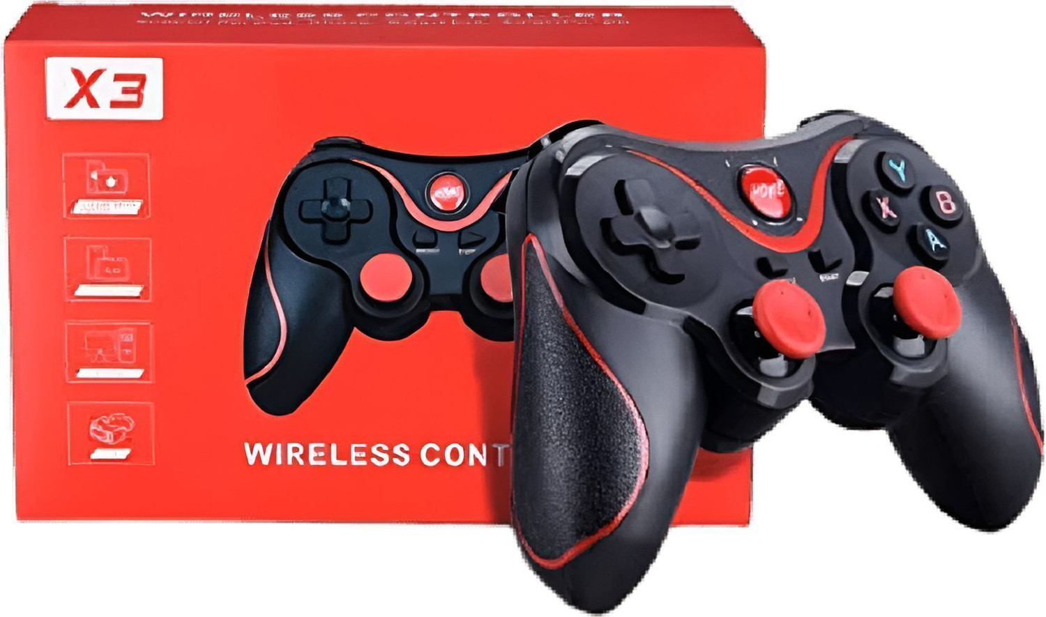 Image of HG WORLD Wireless X3 Gamepad Gaming Controller for PC High Performance TV Game Controller Gaming Accessory Kit