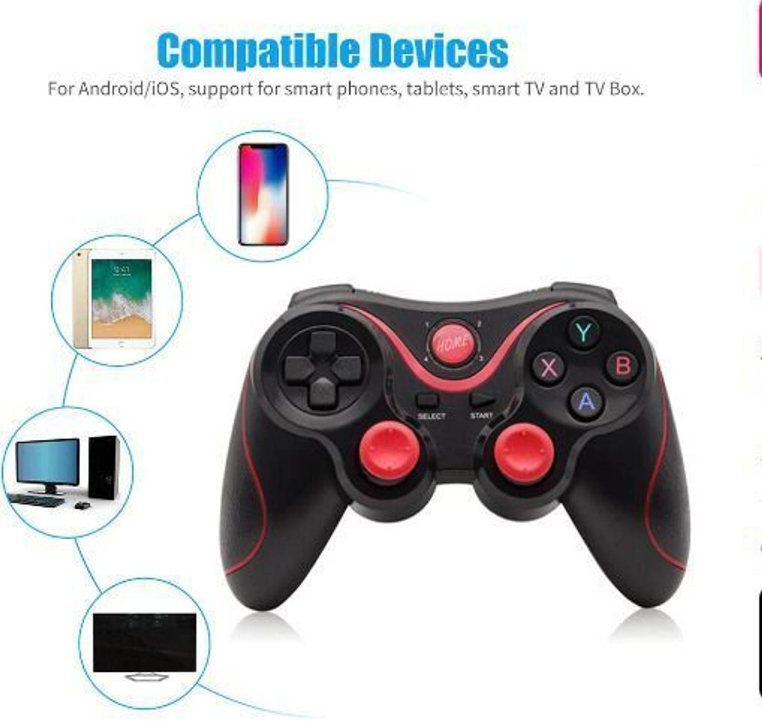 Image of HG WORLD Wireless X3 Gamepad Gaming Controller for PC High Performance TV Game Controller Gaming Accessory Kit